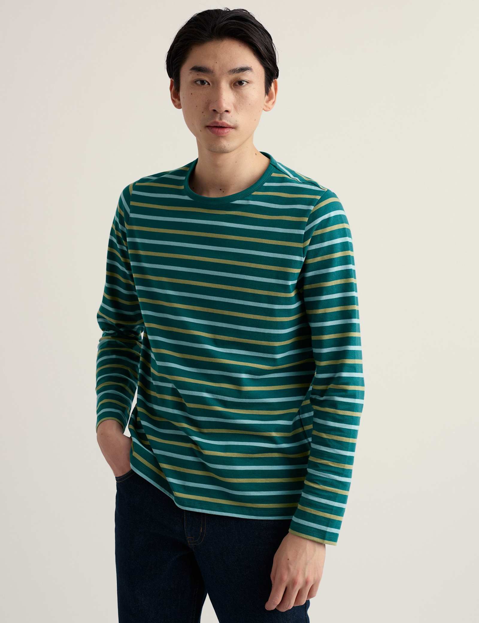 Pure Cotton Striped Long Sleeve T-Shirt - image 5