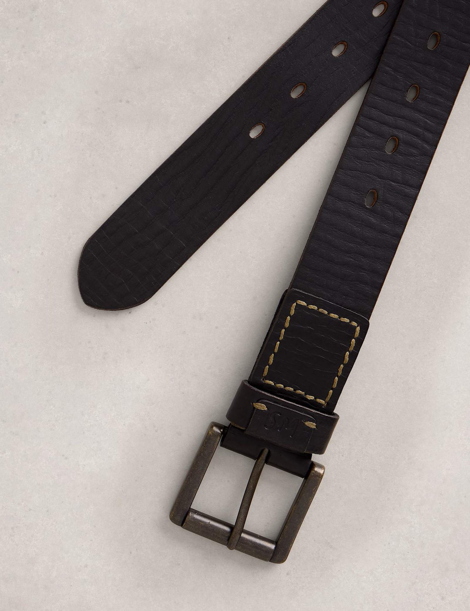 Leather Multi Punch Belt - image 3