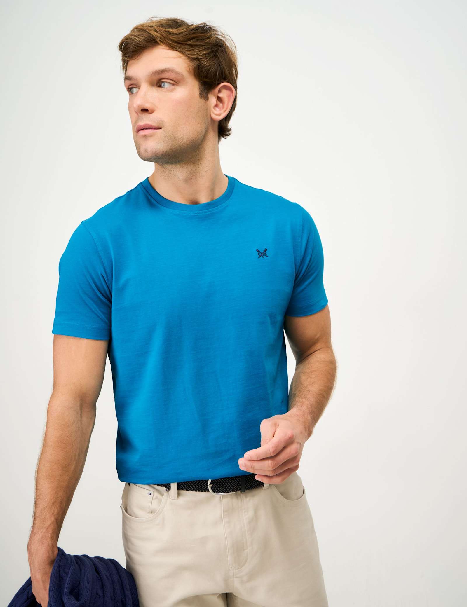 Pure Cotton Jersey Crew Neck T-Shirt - image 4