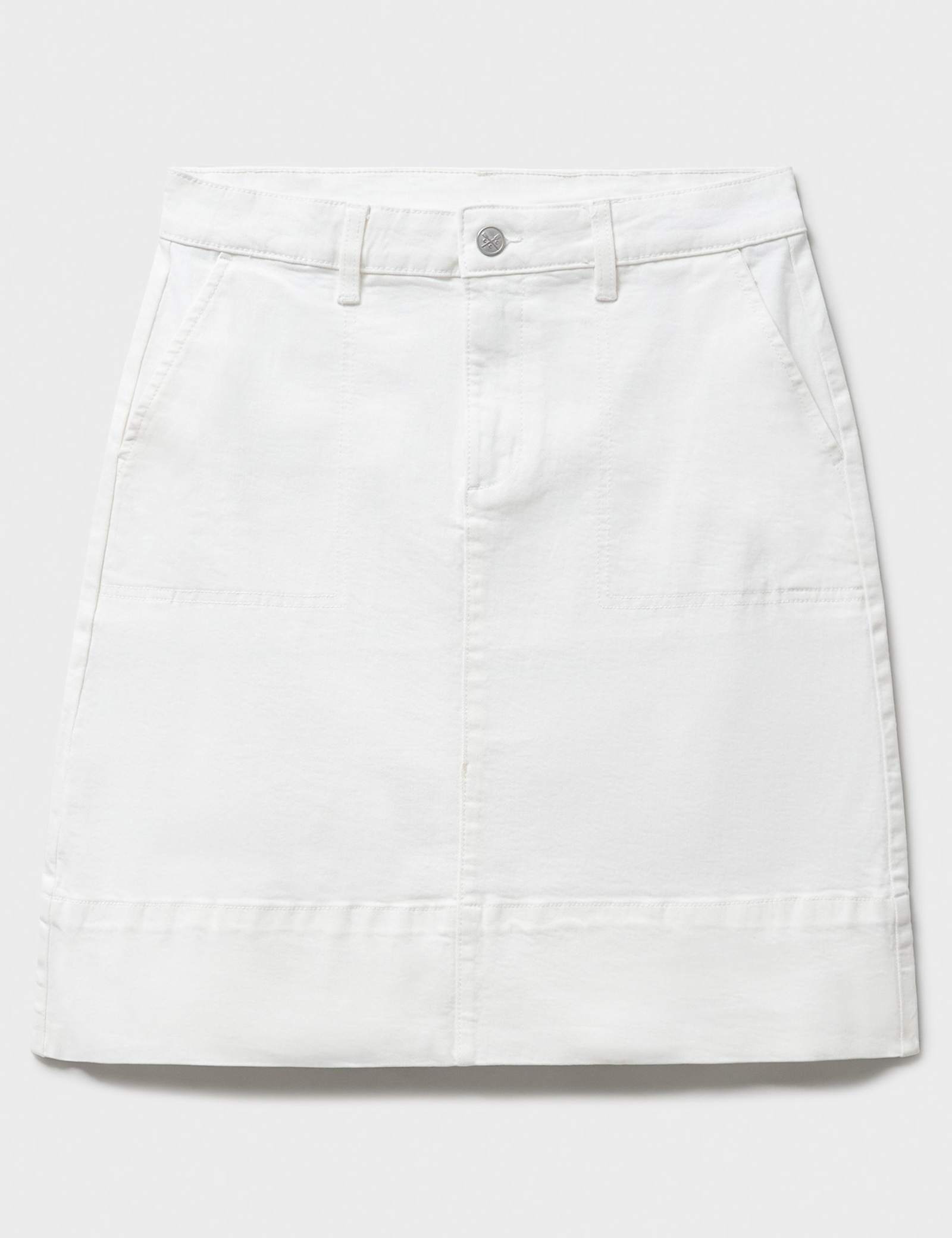 Denim Knee Length A-Line Skirt - image 2