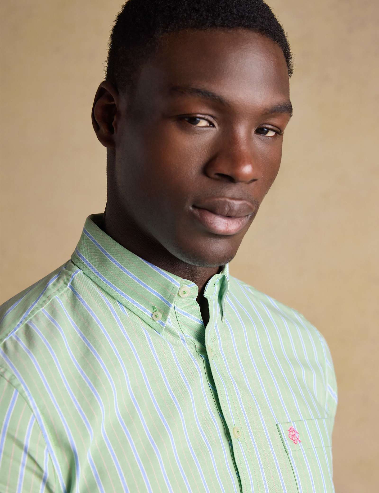Pure Cotton Striped Oxford Shirt - image 5