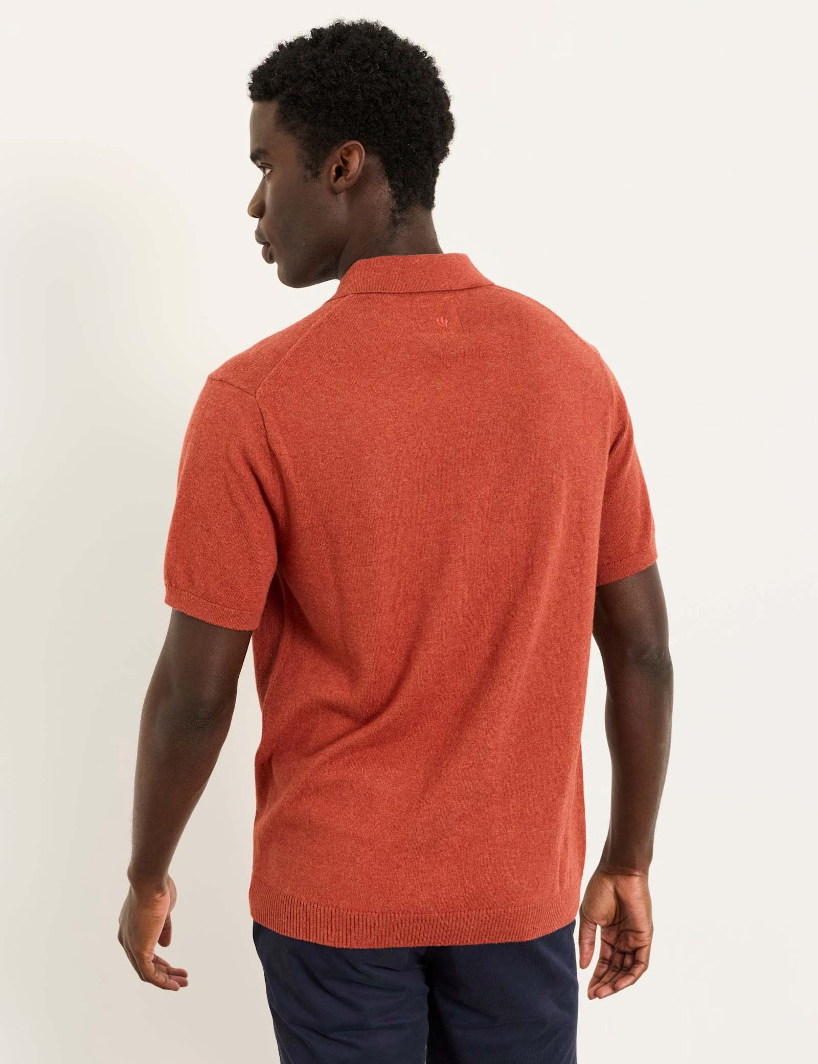 Cotton Rich Polo Shirt with Cashmere - image 4