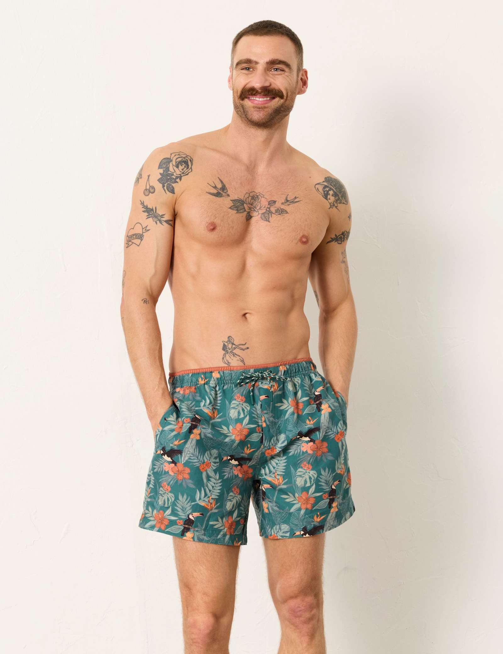 Printed Swim Shorts - image 2