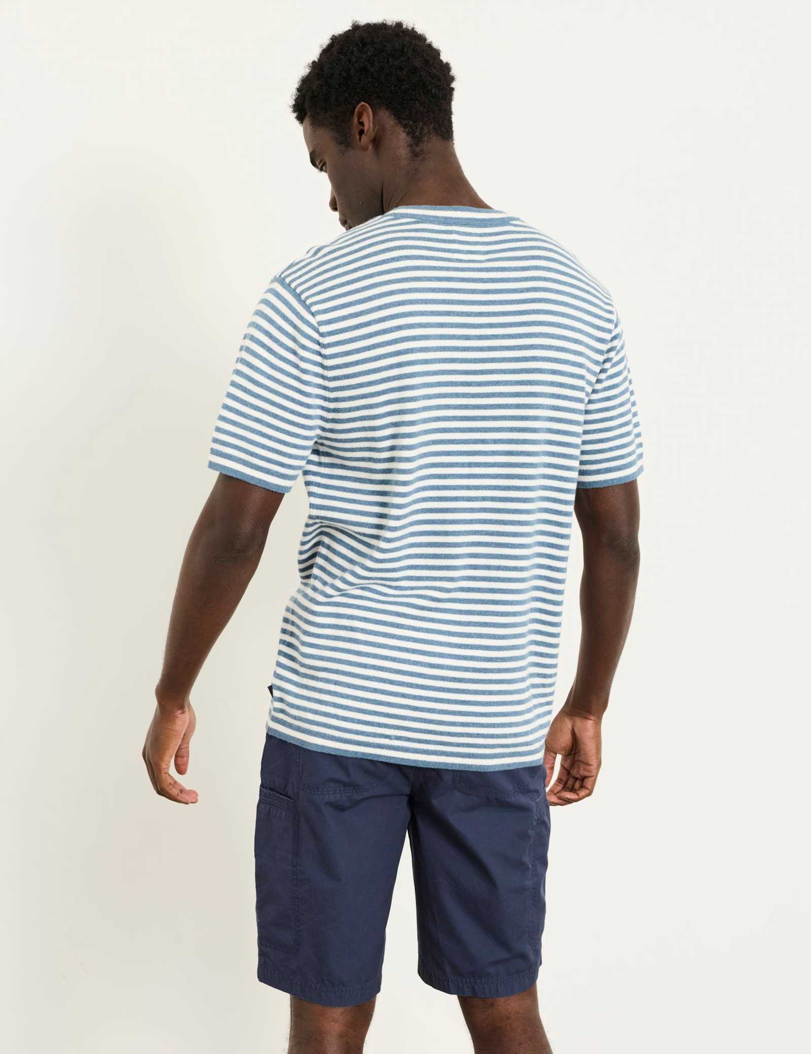 Cotton Rich Striped Crew Neck T-Shirt - image 5