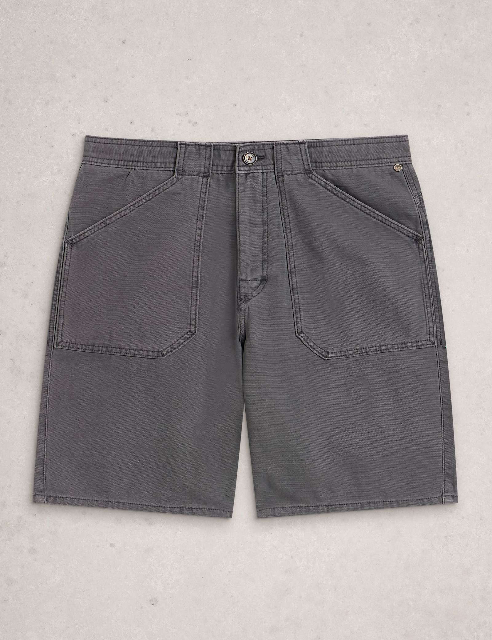 Regular Fit Denim Utility Shorts - image 1