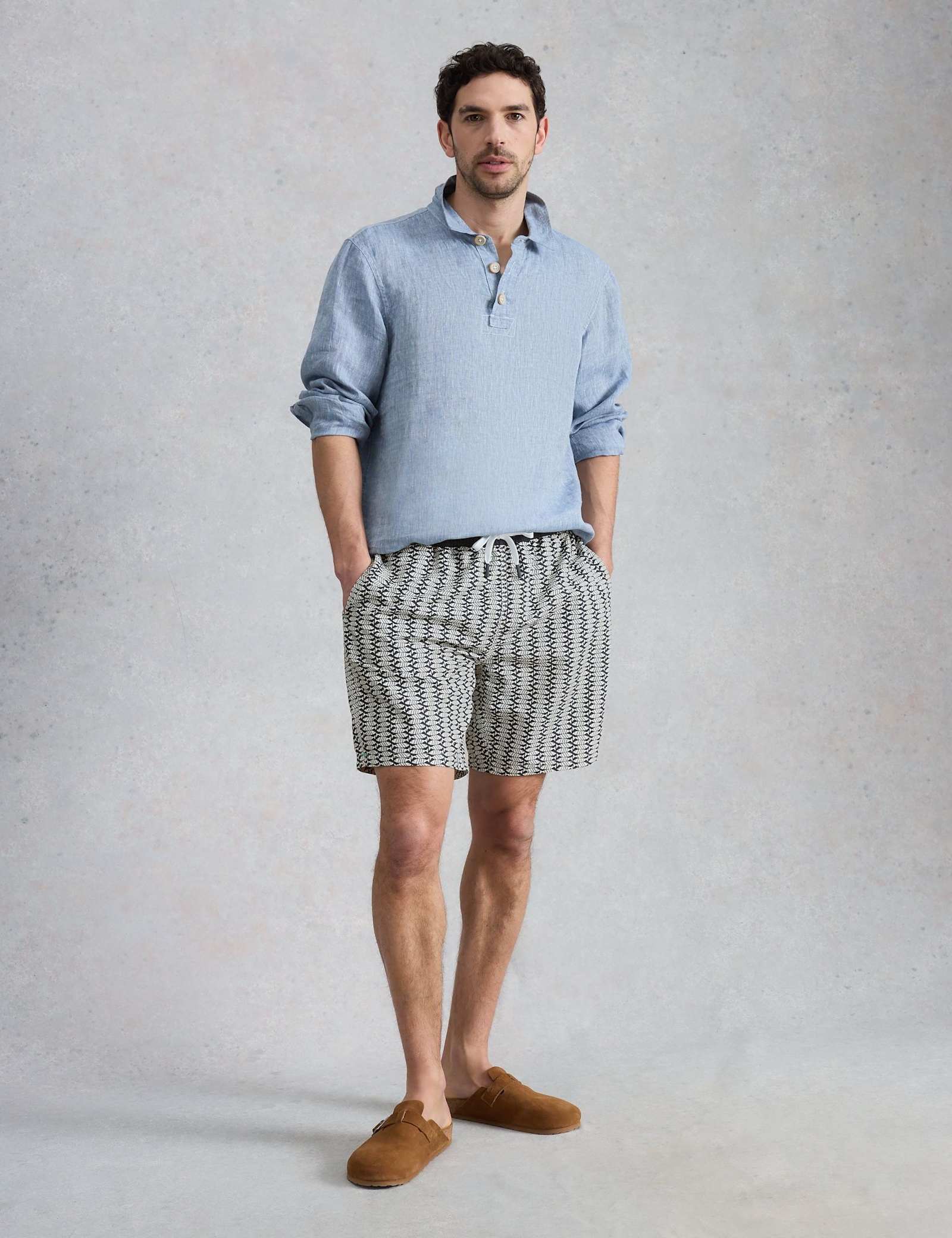 Fish Print Swim Shorts - image 2