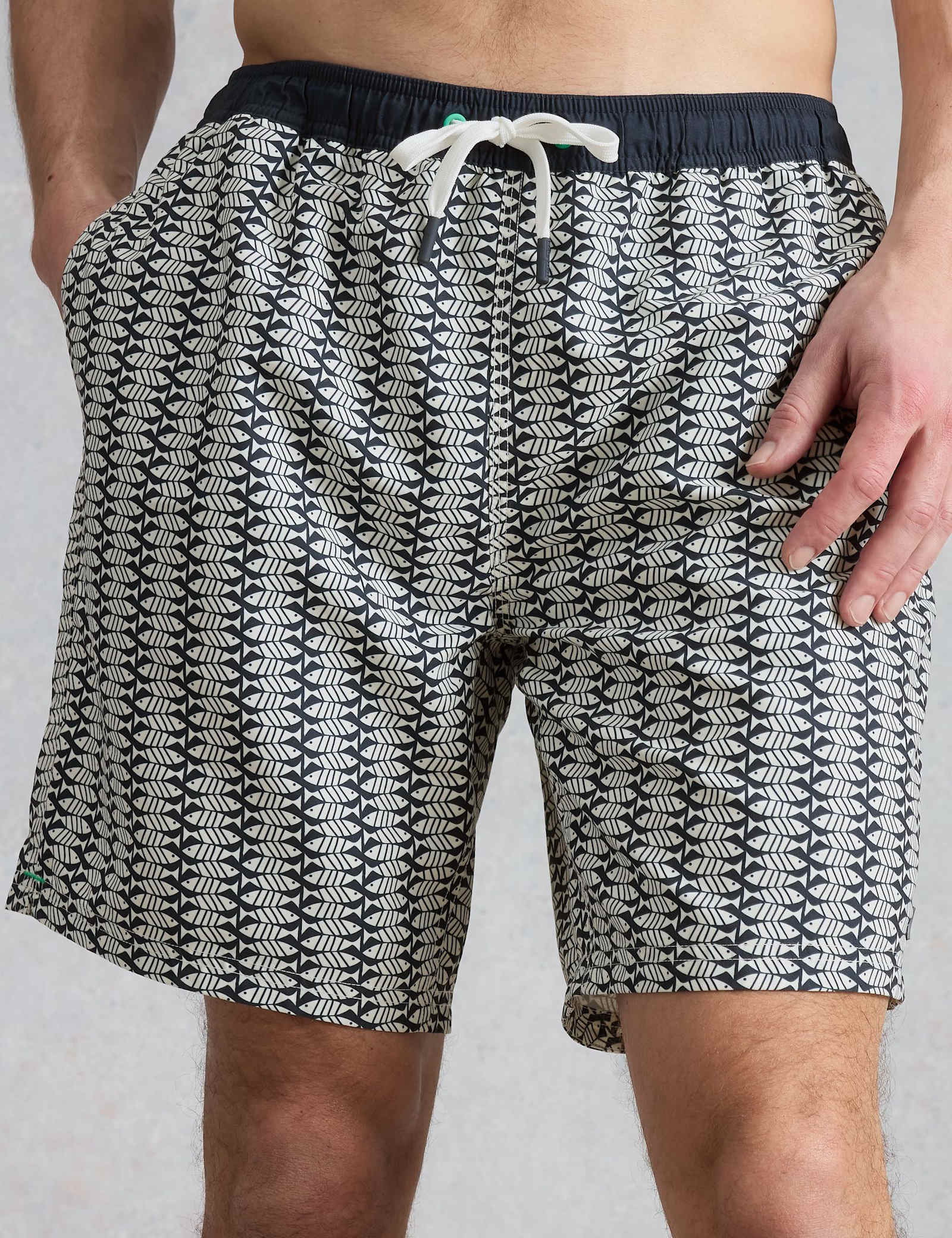 Fish Print Swim Shorts - image 5