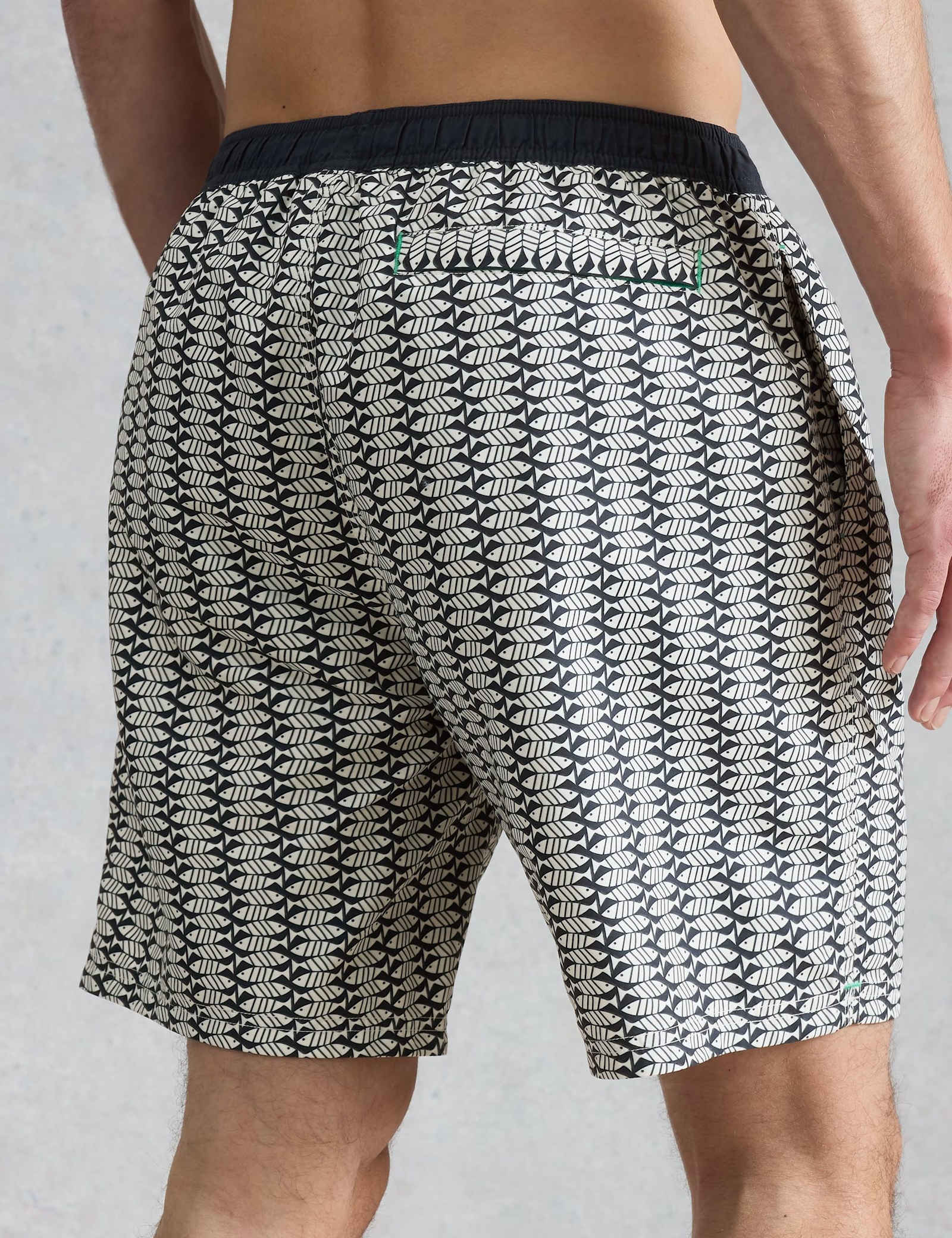 Fish Print Swim Shorts - image 3