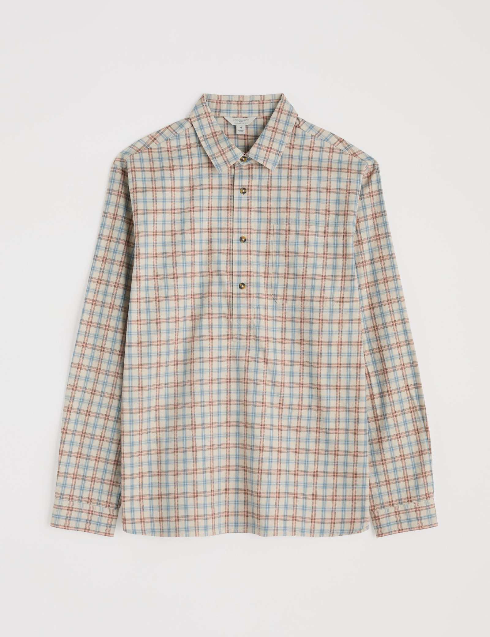 Relaxed Fit Pure Cotton Checked Shirt - image 1