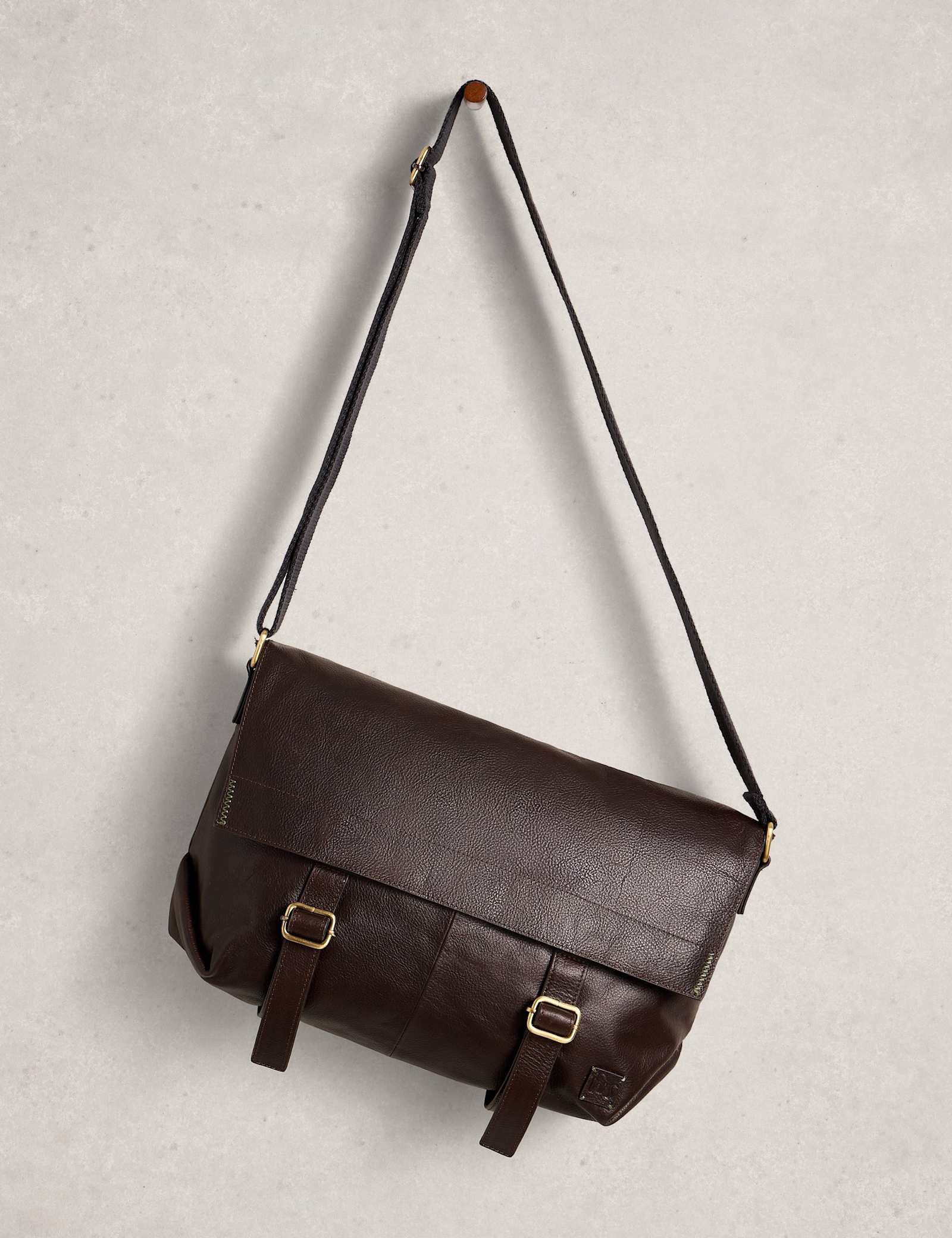 Leather Adjustable Messenger Bag - image 3