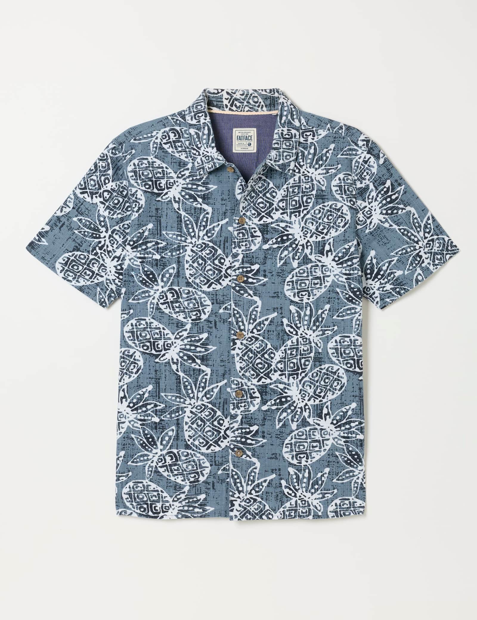Regular Fit Pure Cotton Pineapple Shirt - image 1