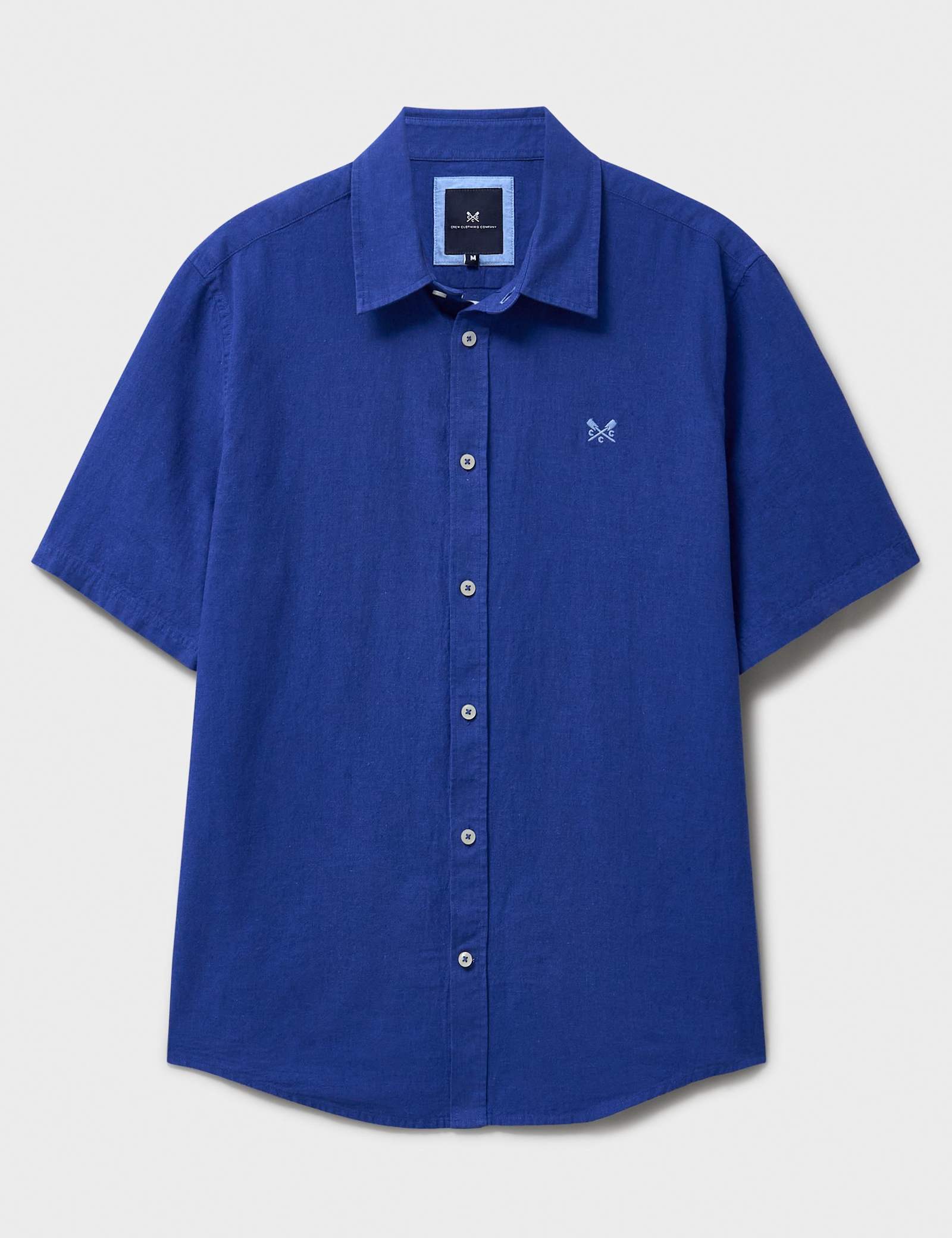 Regular Fit Linen and Cotton Short Sleeve Shirt - image 1