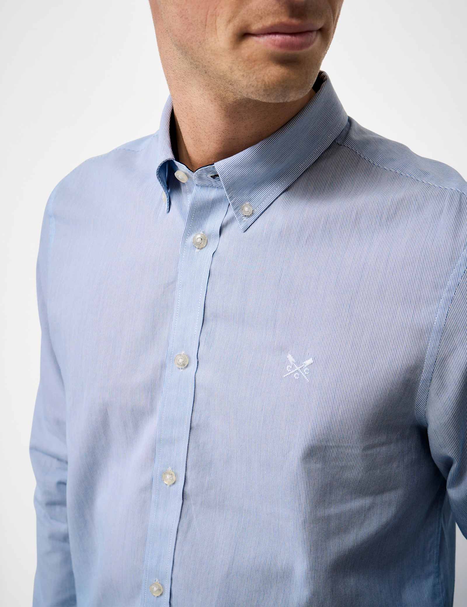 Regular Fit Pure Cotton Striped Oxford Shirt - image 3