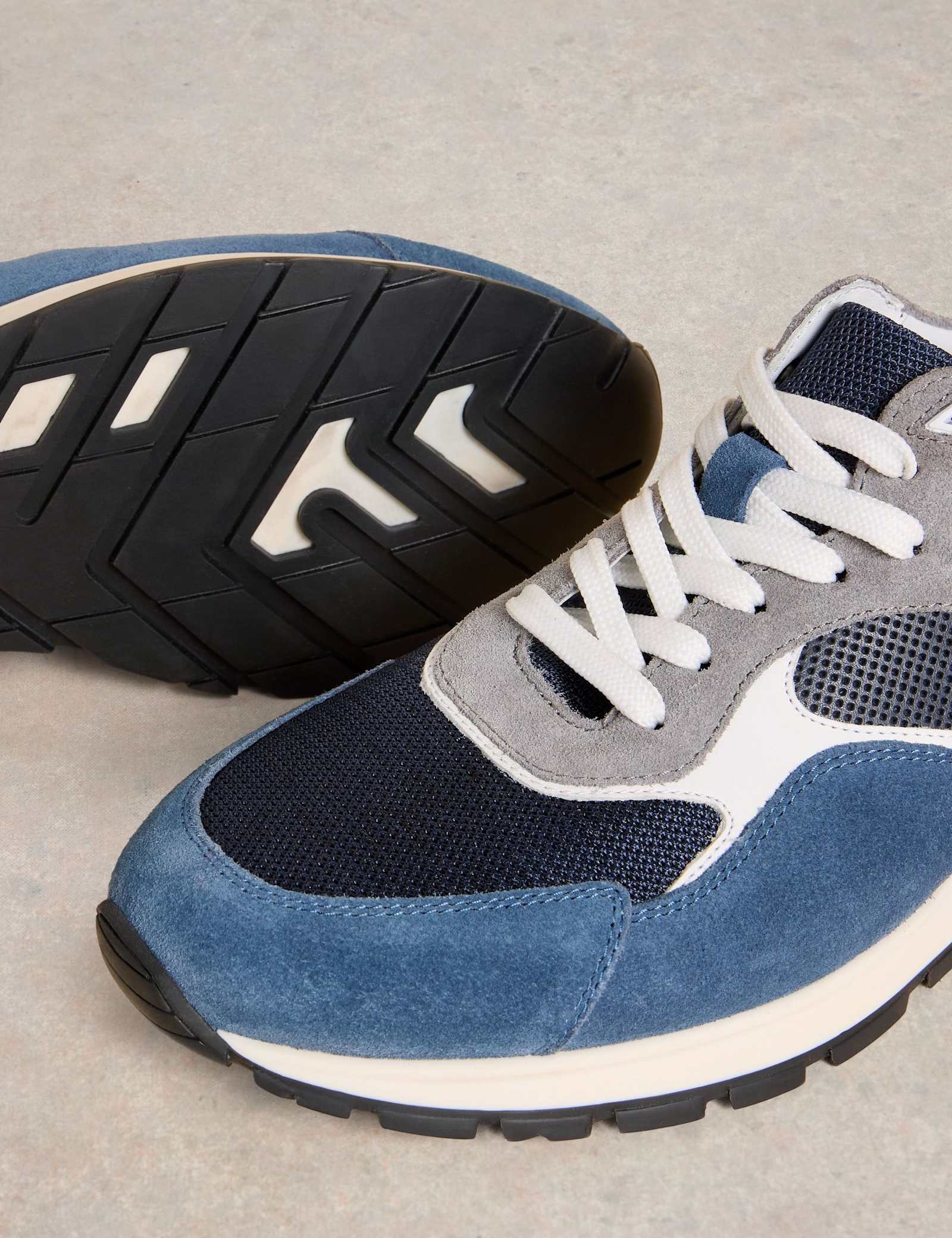Suede Lace Up Trainers - image 2