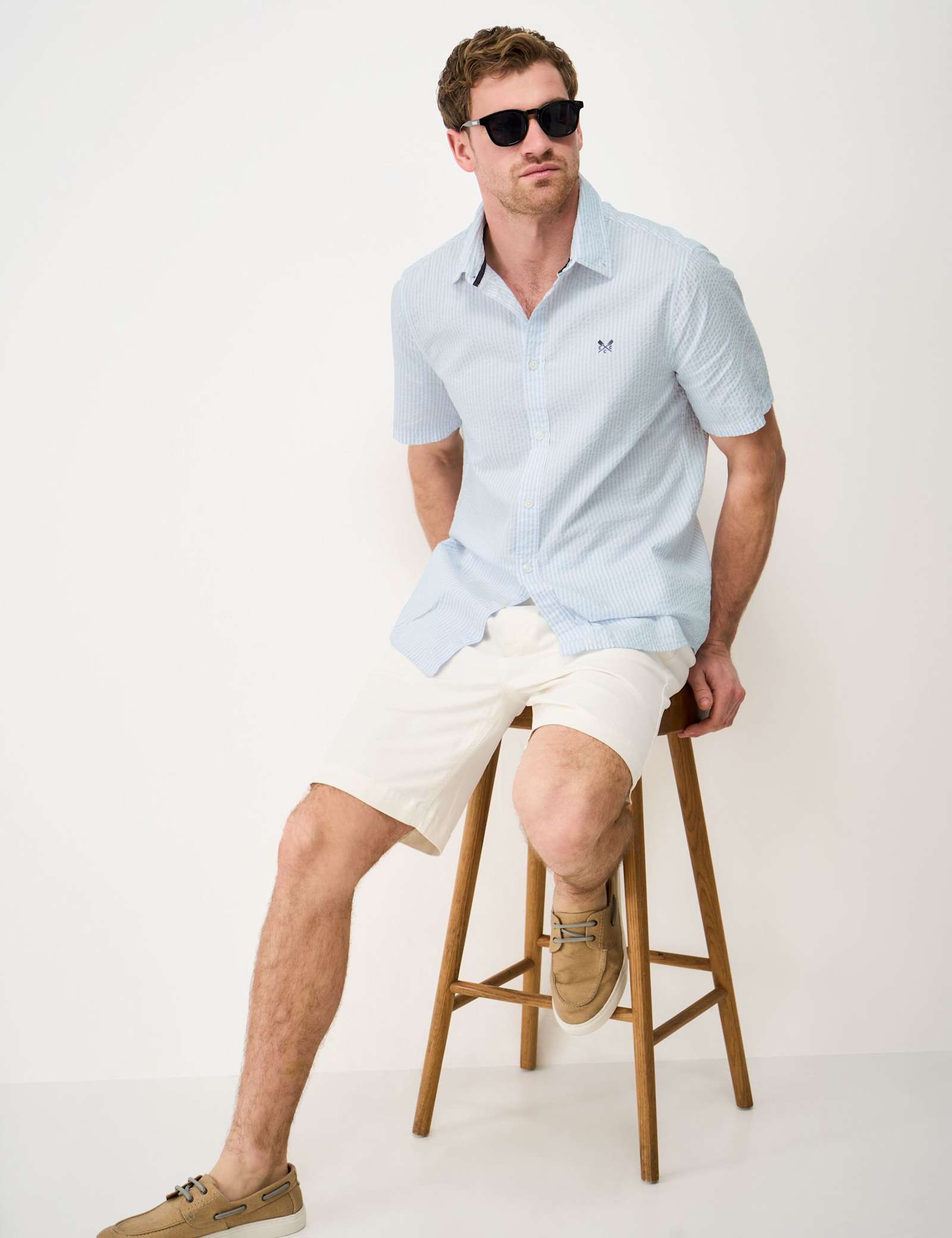Regular Fit Pure Cotton Seersucker Shirt - image 3