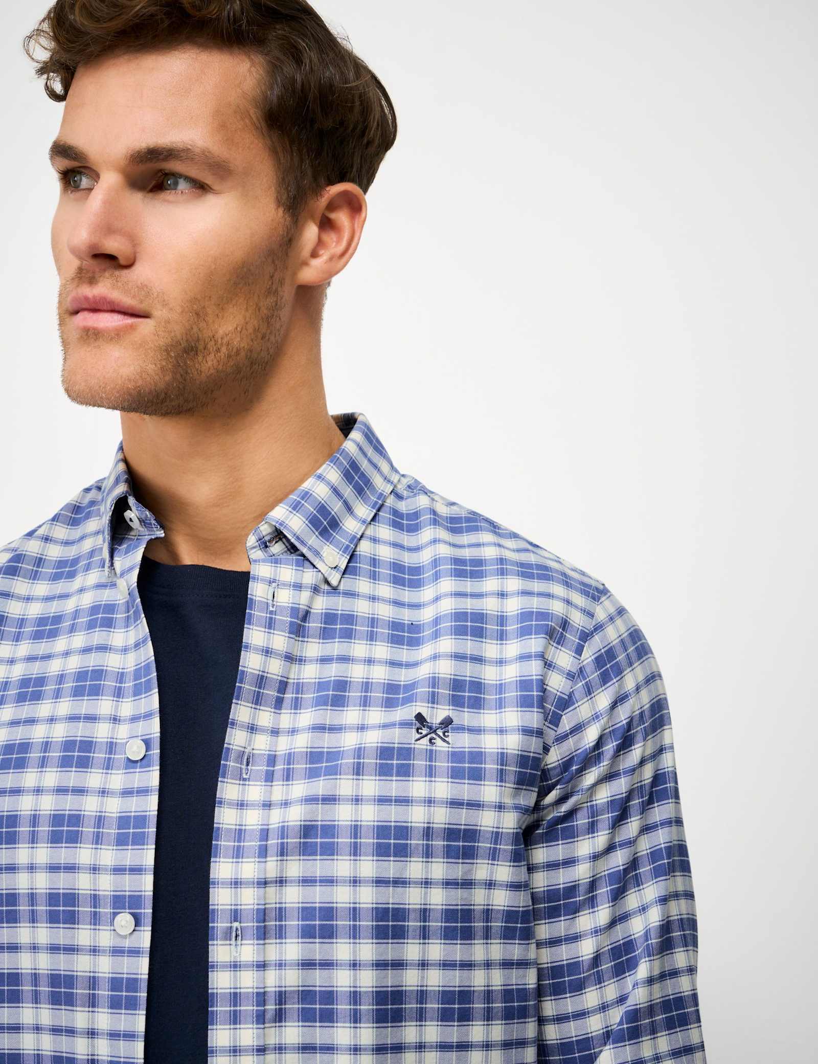 Regular Fit Pure Cotton Check Oxford Shirt - image 3
