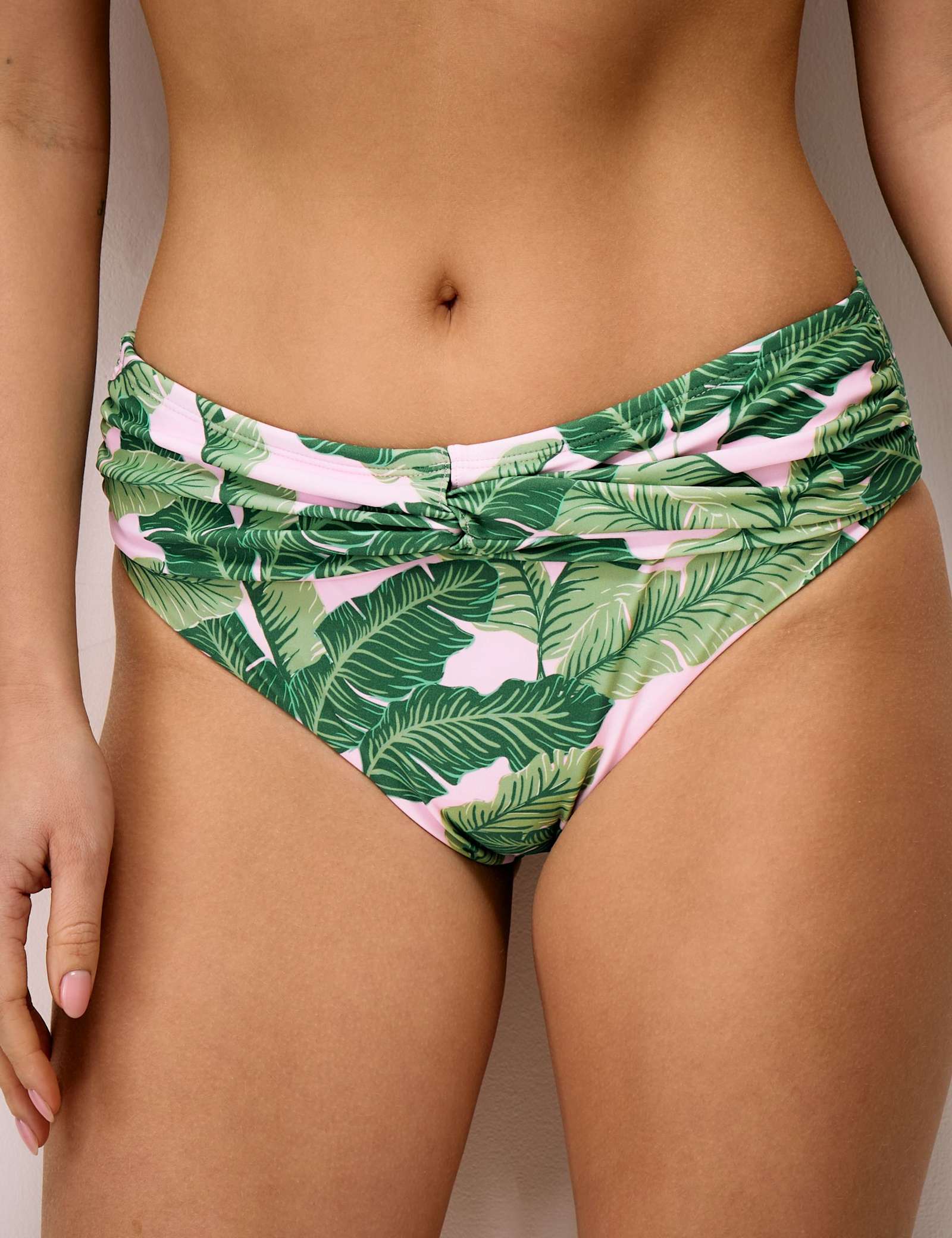 Animal Print Twist Front Bikini Bottoms - image 3