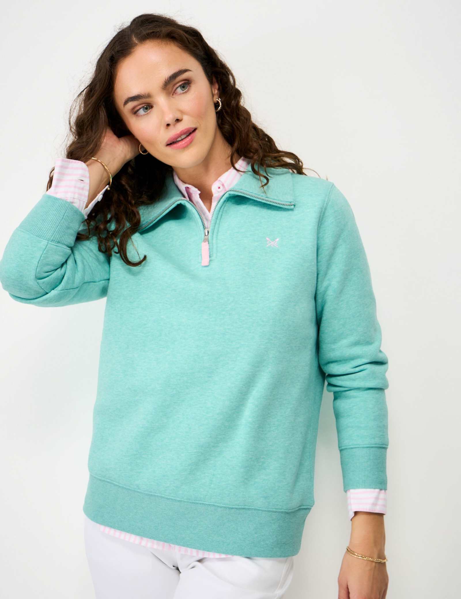 Cotton Rich Half Zip Sweatshirt - image 5
