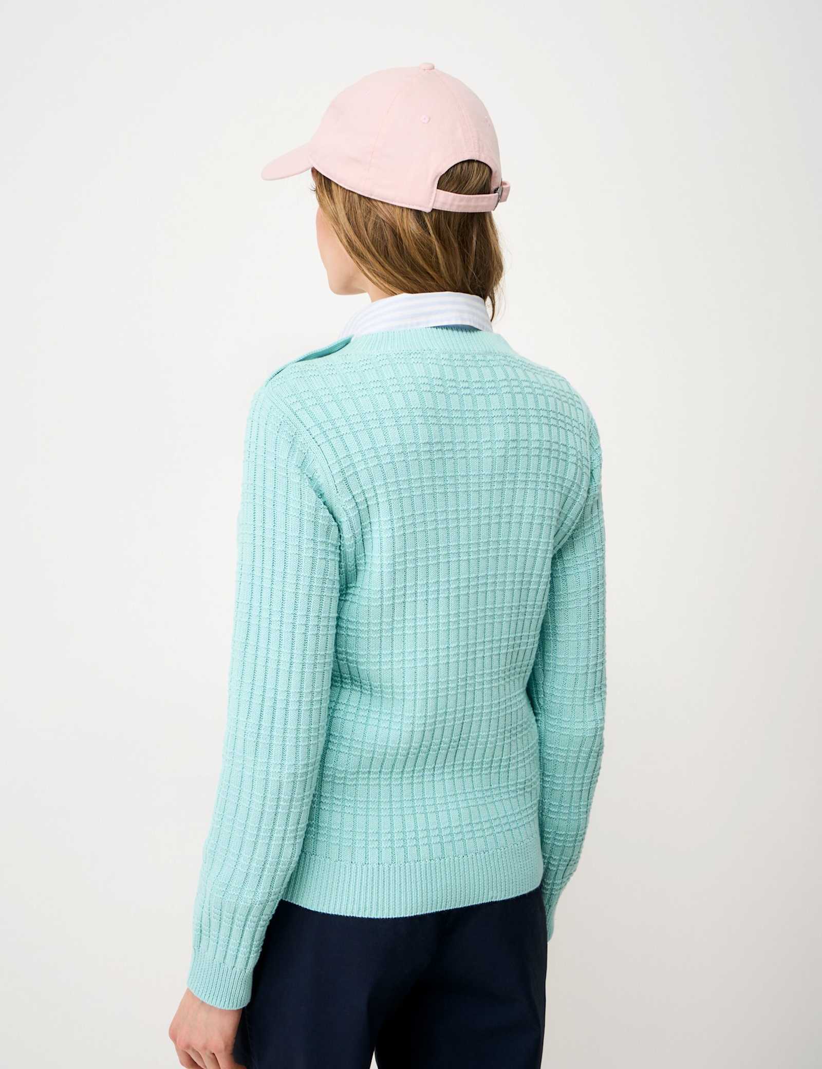 Cotton Rich Textured Button Detail Jumper - image 4