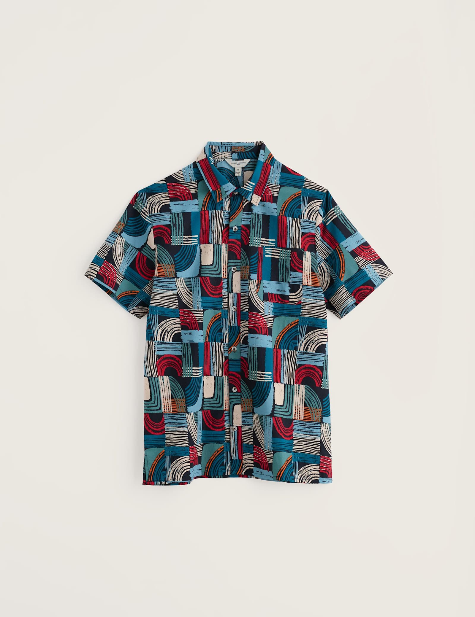 Regular Fit Geometric Short Sleeve Shirt - image 1