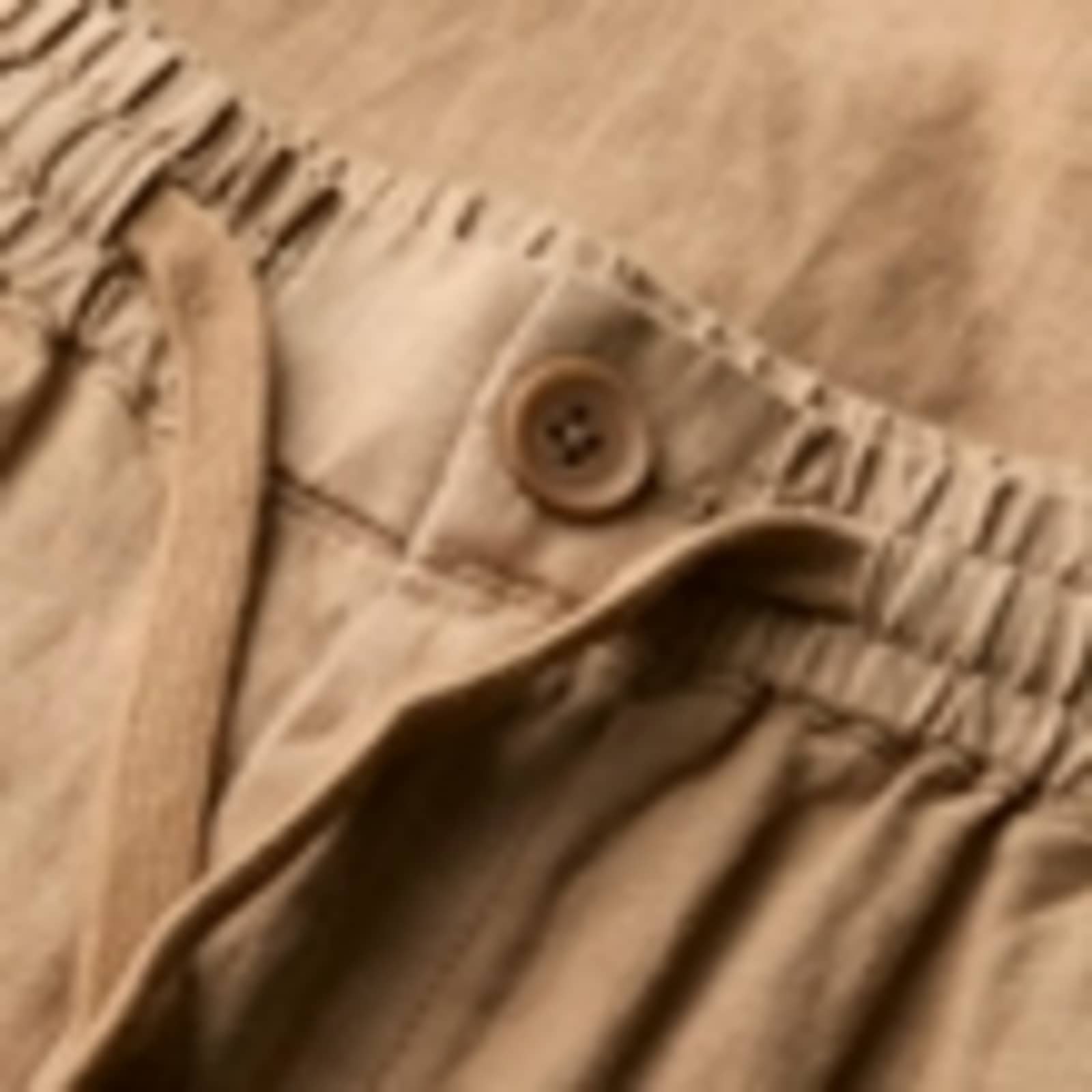 Pure Linen Drawstring Trousers - image 3