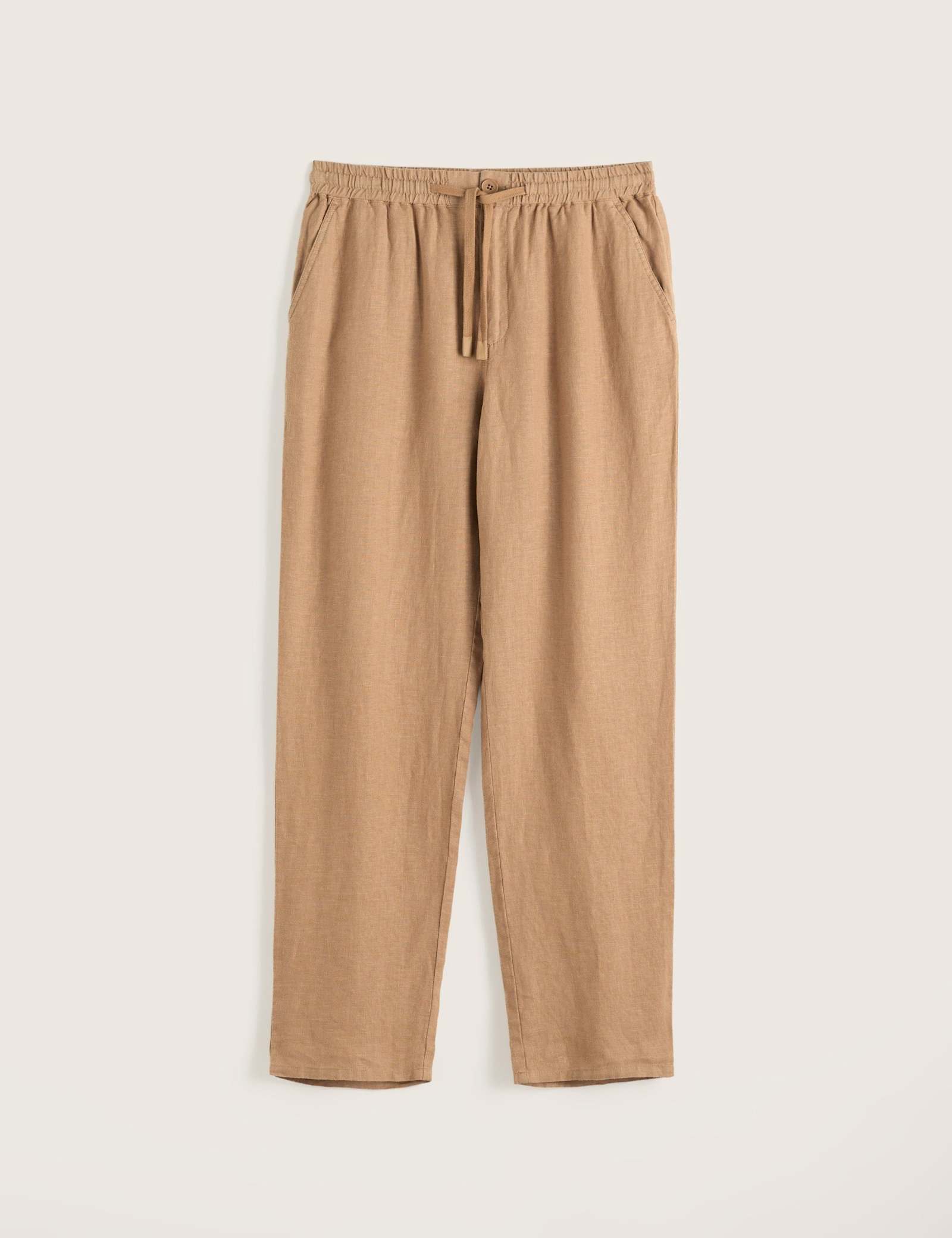 Pure Linen Drawstring Trousers - image 1