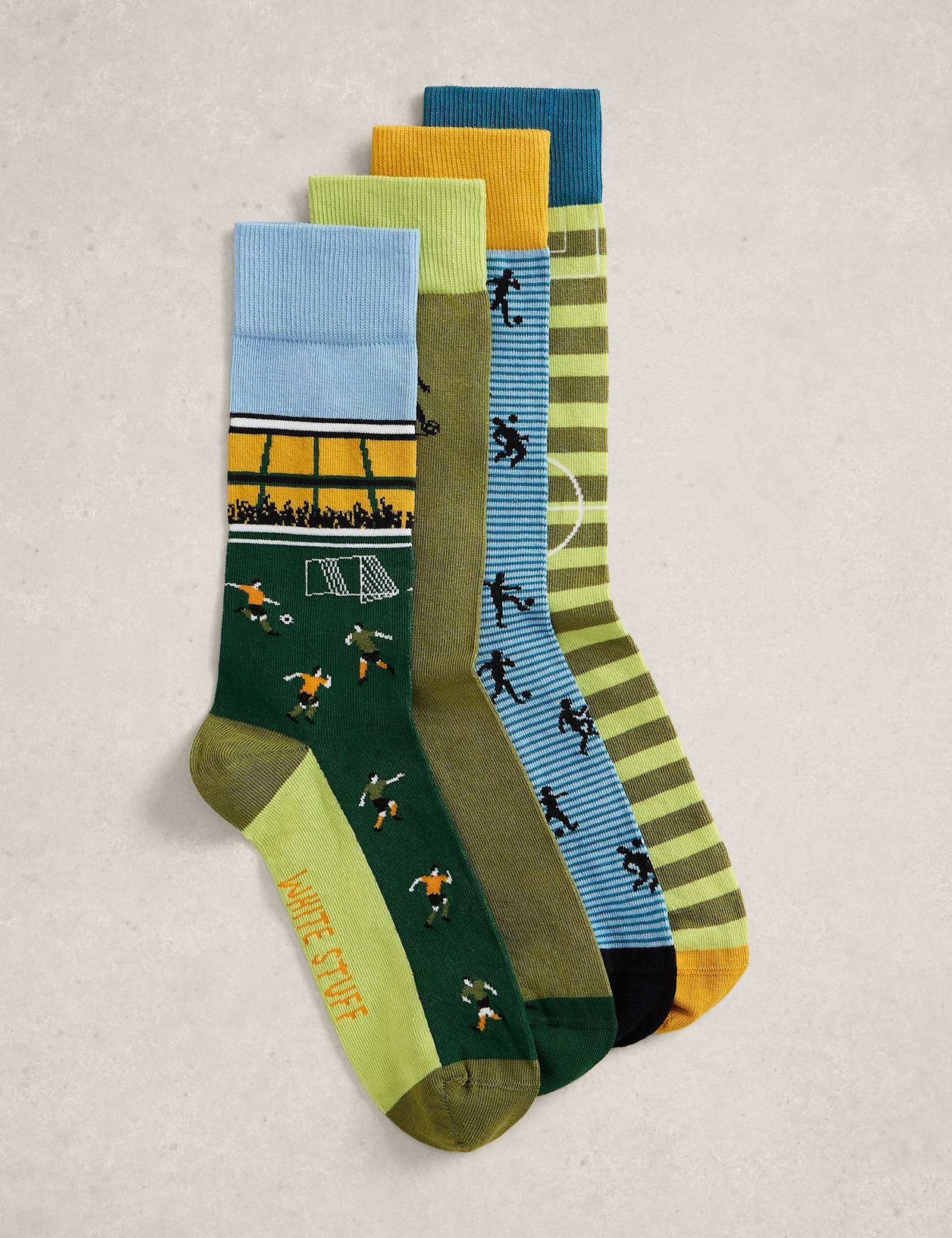 4 Pack Football Cotton Rich Socks - image 1