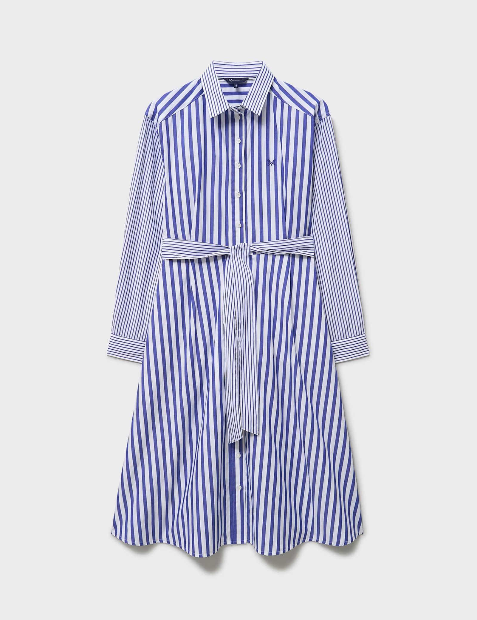 Pure Cotton Striped Long Sleeve Shirt Dress - image 1