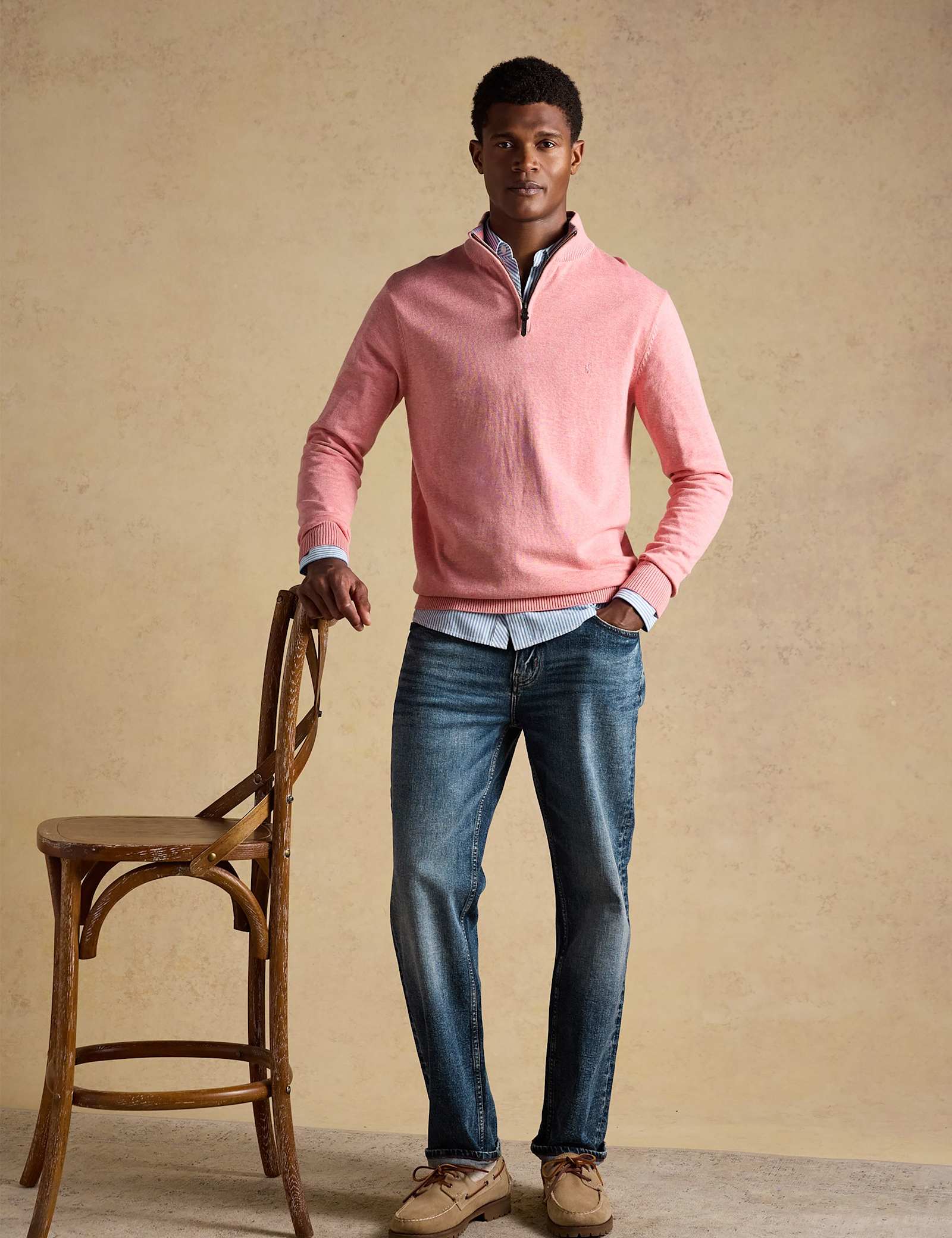 Pure Cotton Half Zip Jumper - image 2
