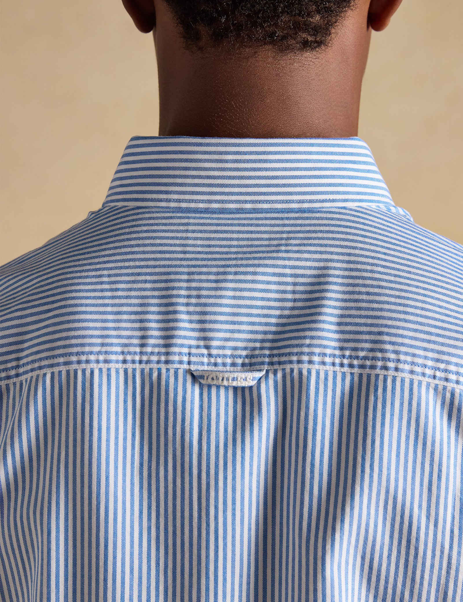 Regular Fit Striped Short Sleeve Oxford Shirt - image 4