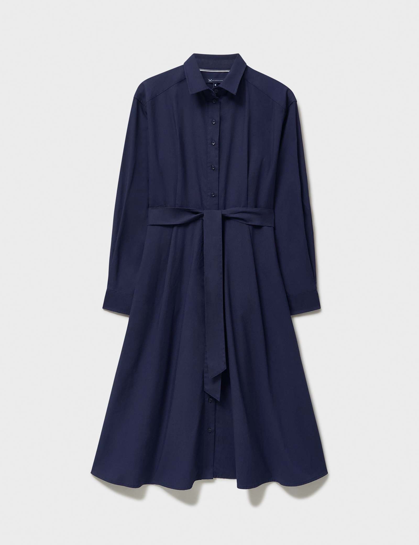 Belted Midi Shirt Dress with Linen - image 3