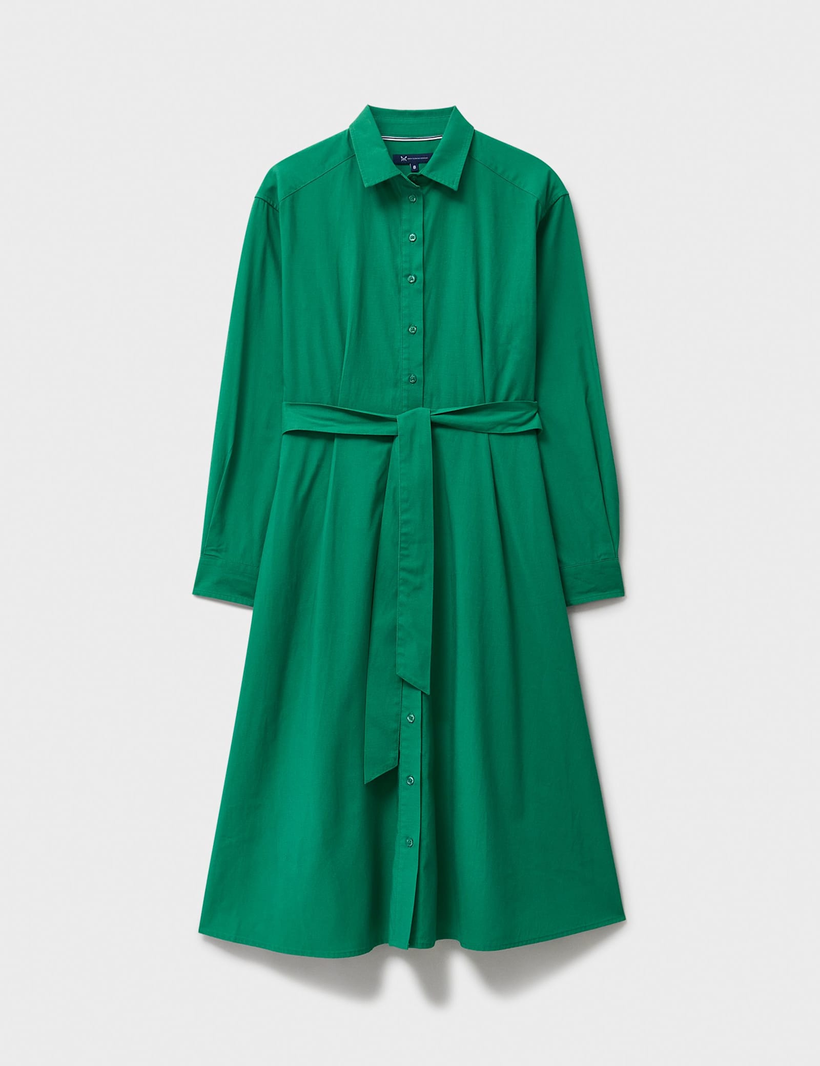 Belted Midi Shirt Dress with Linen - image 1