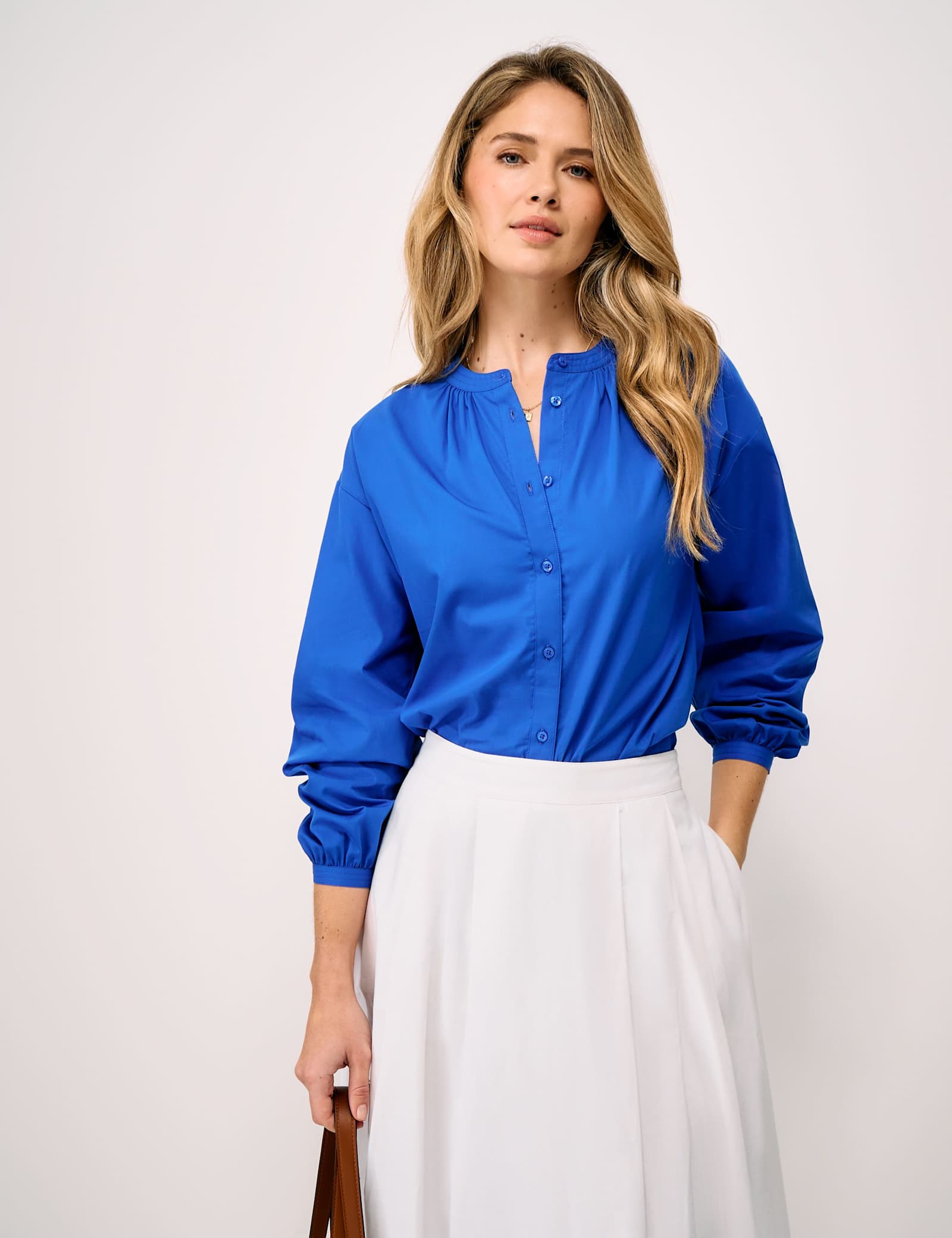 Pure Cotton Button Through Blouse - image 2
