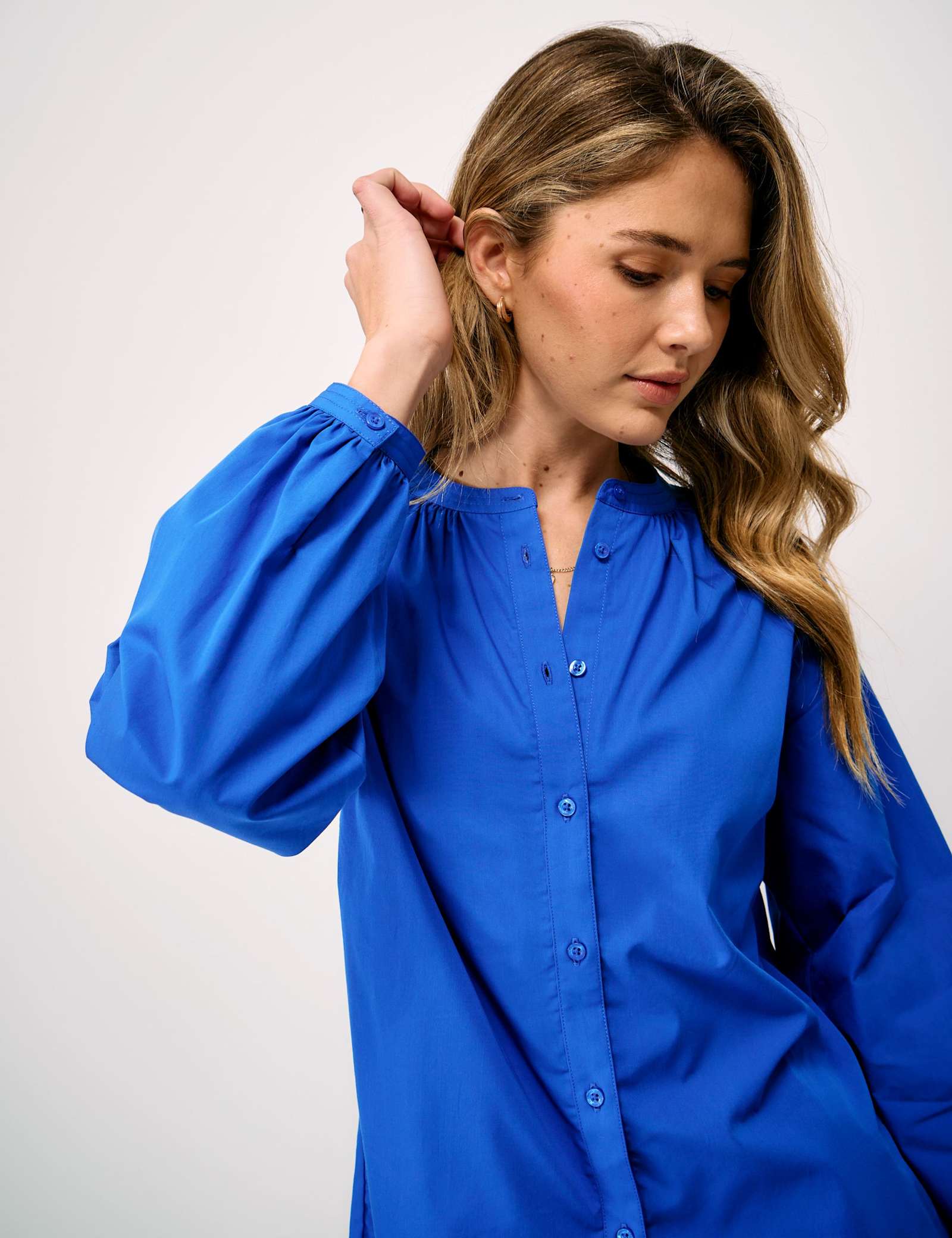Pure Cotton Button Through Blouse - image 4