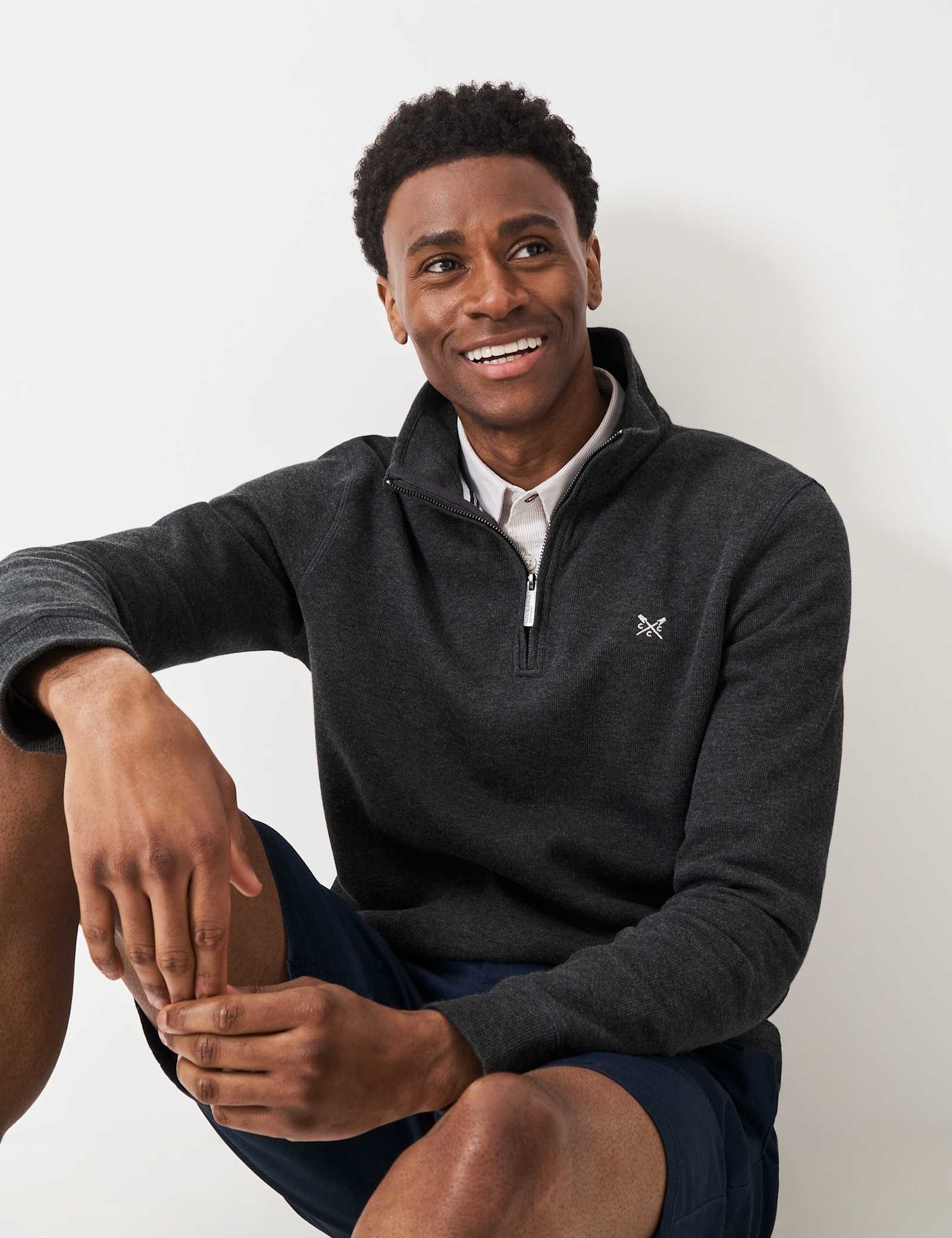 Pure Cotton Half Zip Sweatshirt - image 4