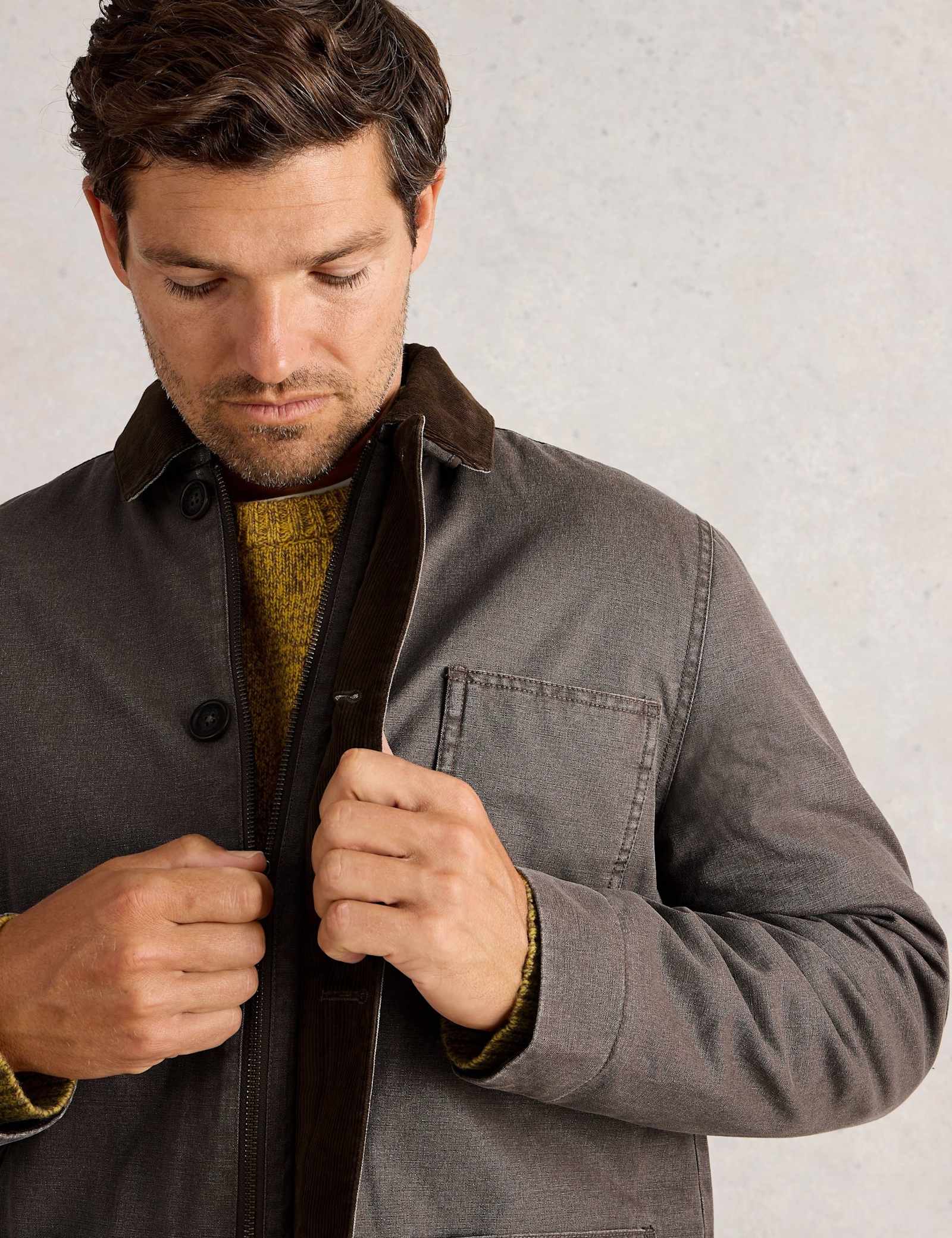 Pure Cotton Borg Lined Utility Jacket - image 5