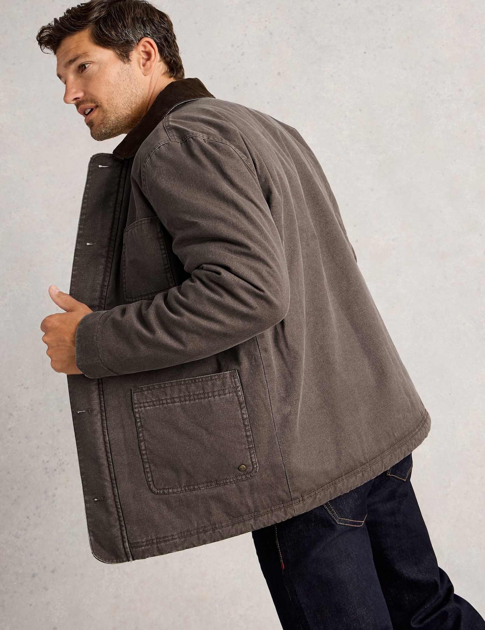 Pure Cotton Borg Lined Utility Jacket - image 3