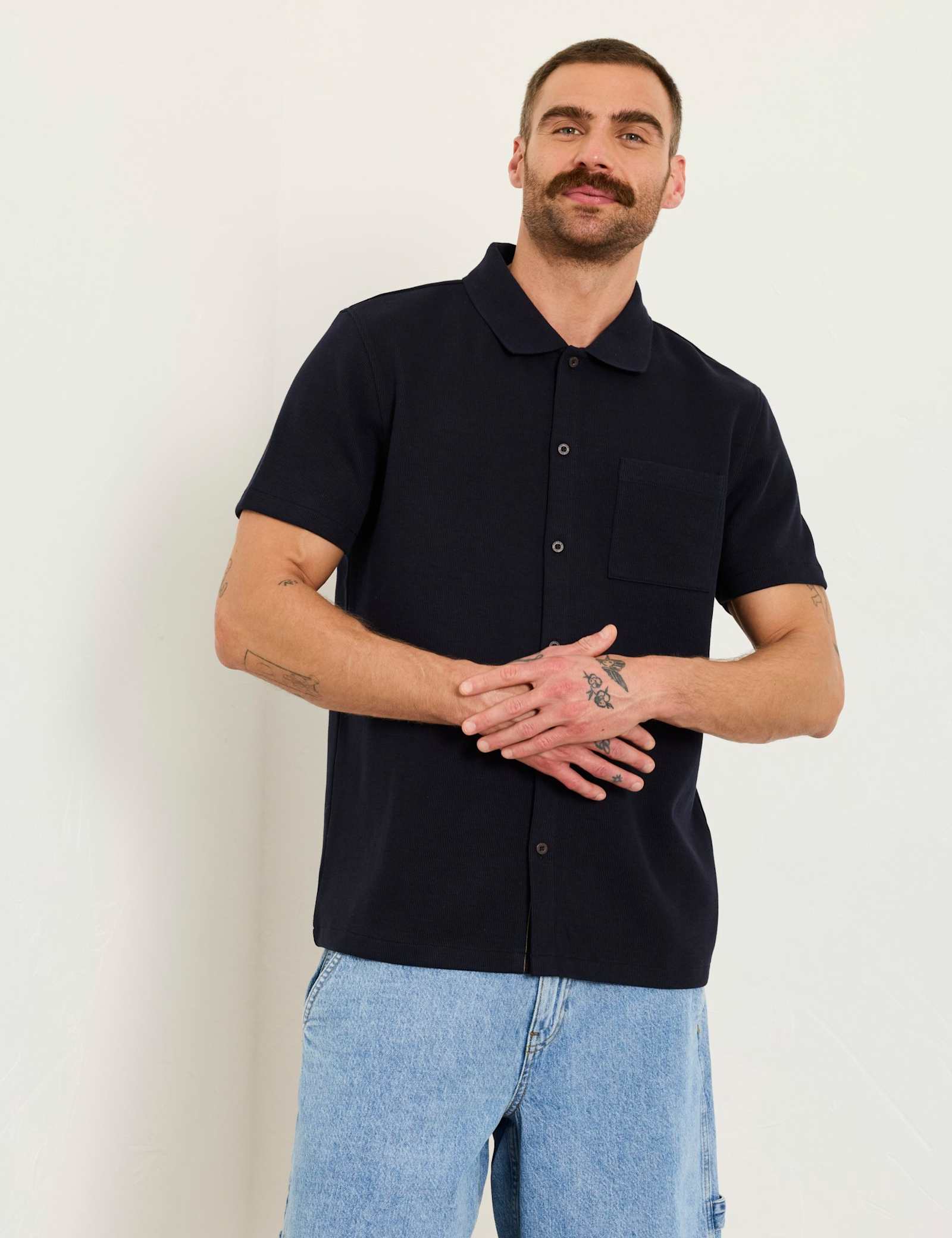 Regular Fit Cotton Rich Short Sleeve Shirt - image 2
