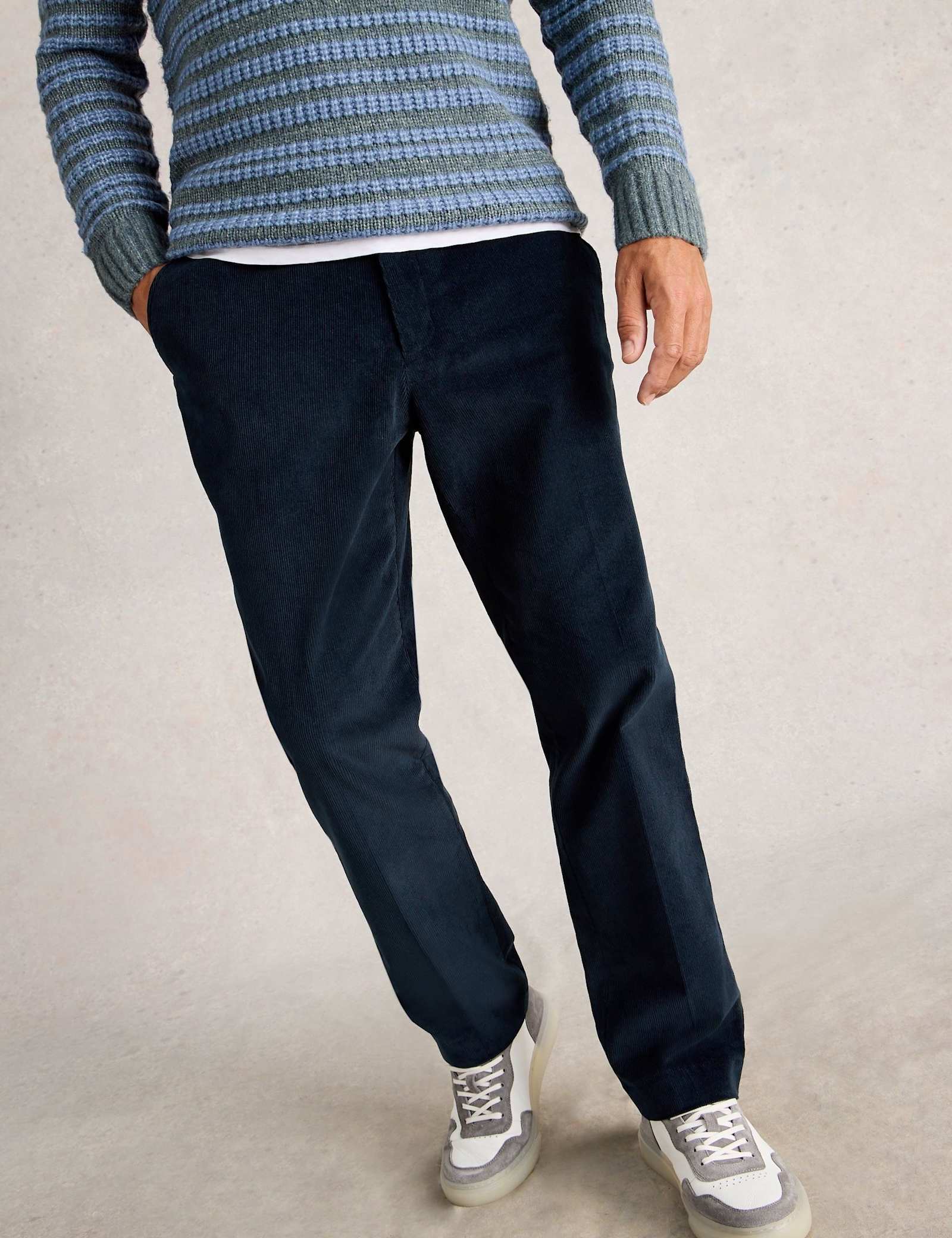 Regular Fit Corduroy Trousers - image 5