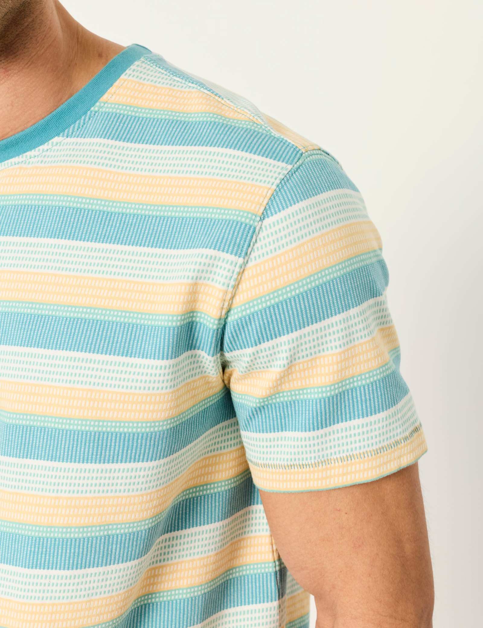Pure Cotton Striped Crew Neck T-Shirt - image 4