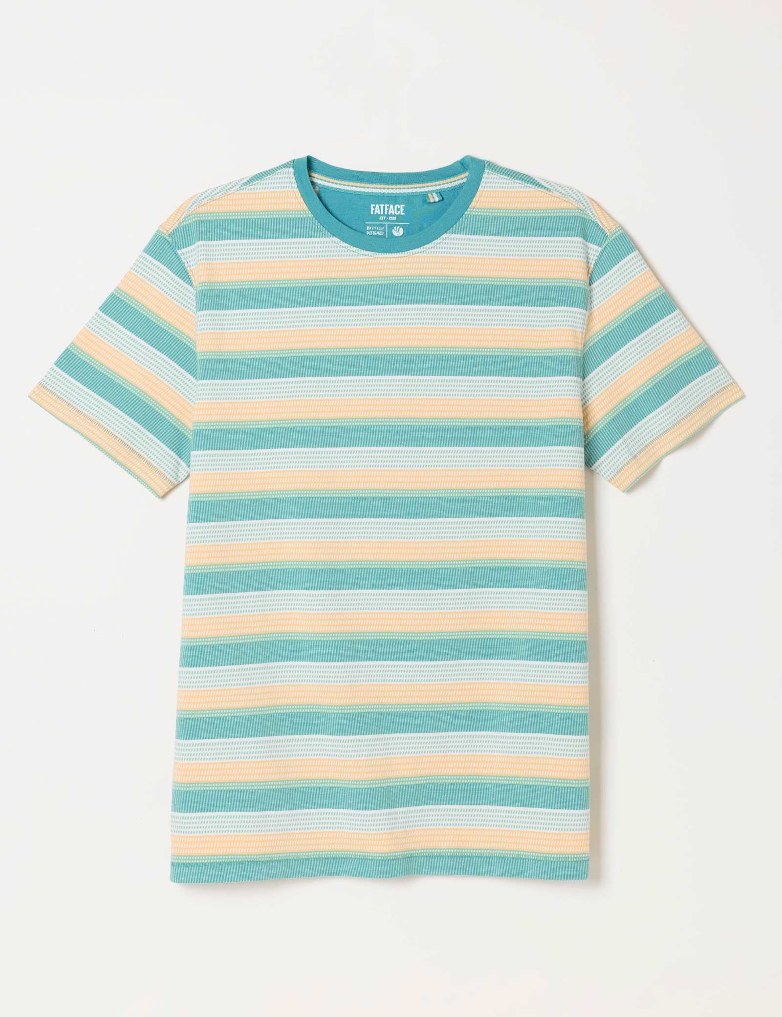 Pure Cotton Striped Crew Neck T-Shirt - image 1