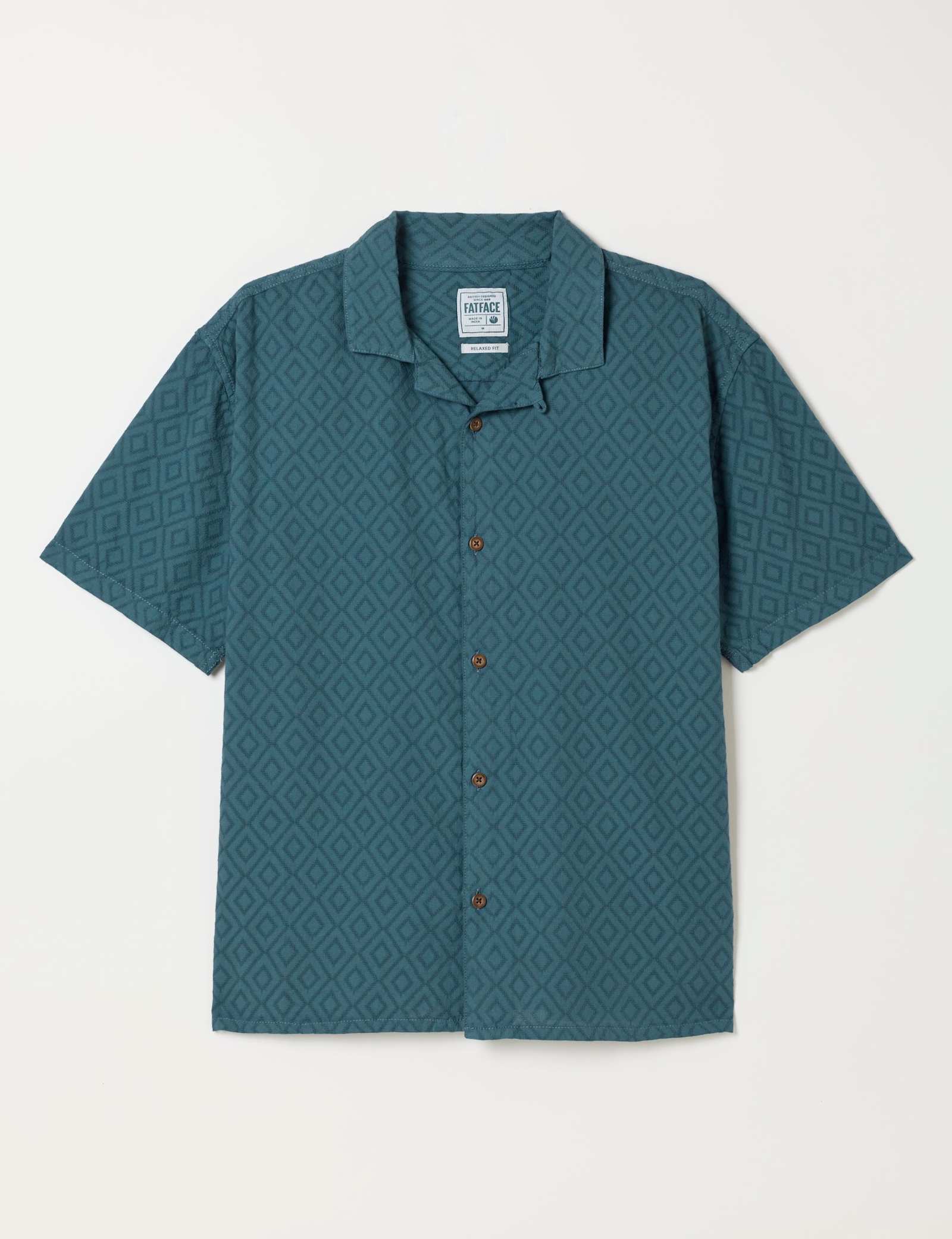 Relaxed Fit Embroidered Short Sleeve Shirt - image 1