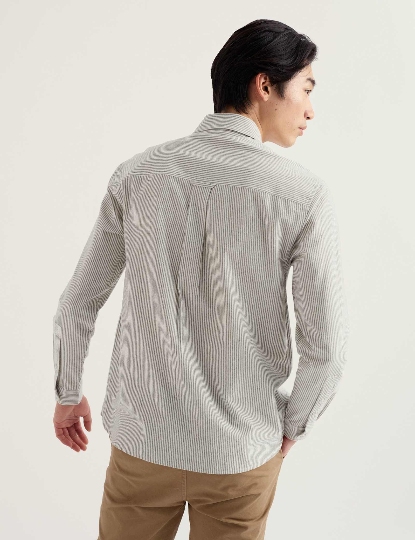 Relaxed Fit Pure Cotton Striped Shirt - image 4