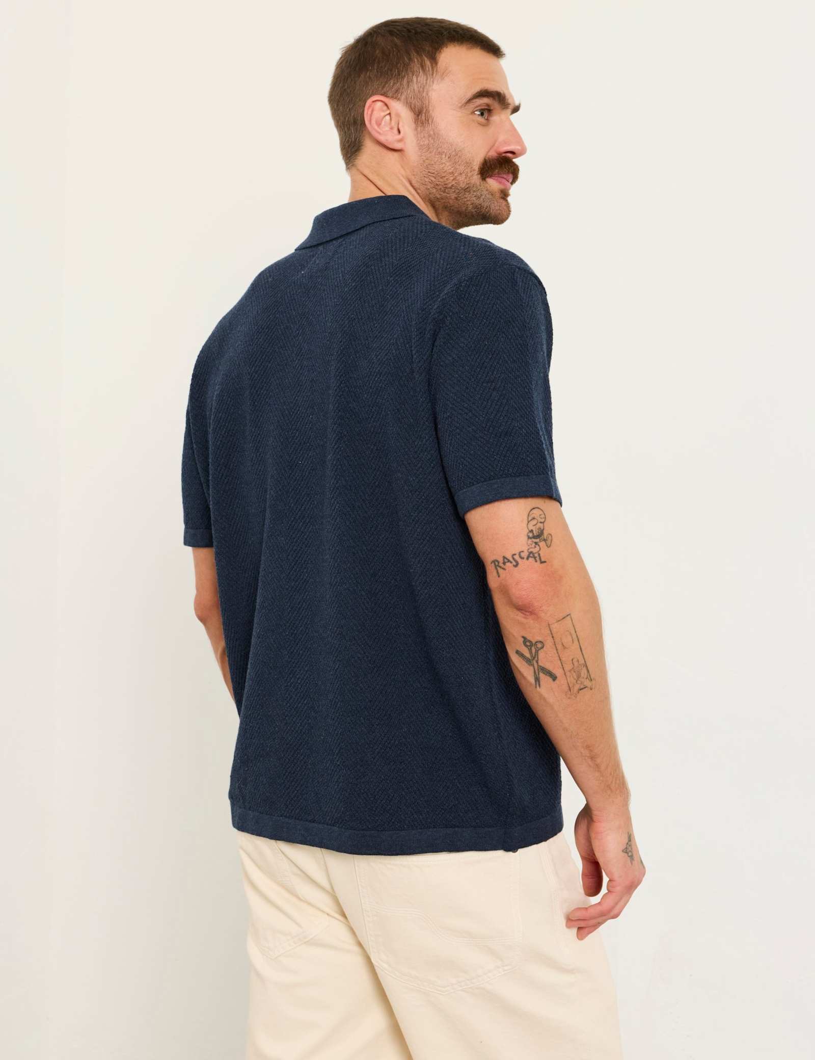 Pure Cotton Knitted Polo Shirt - image 4