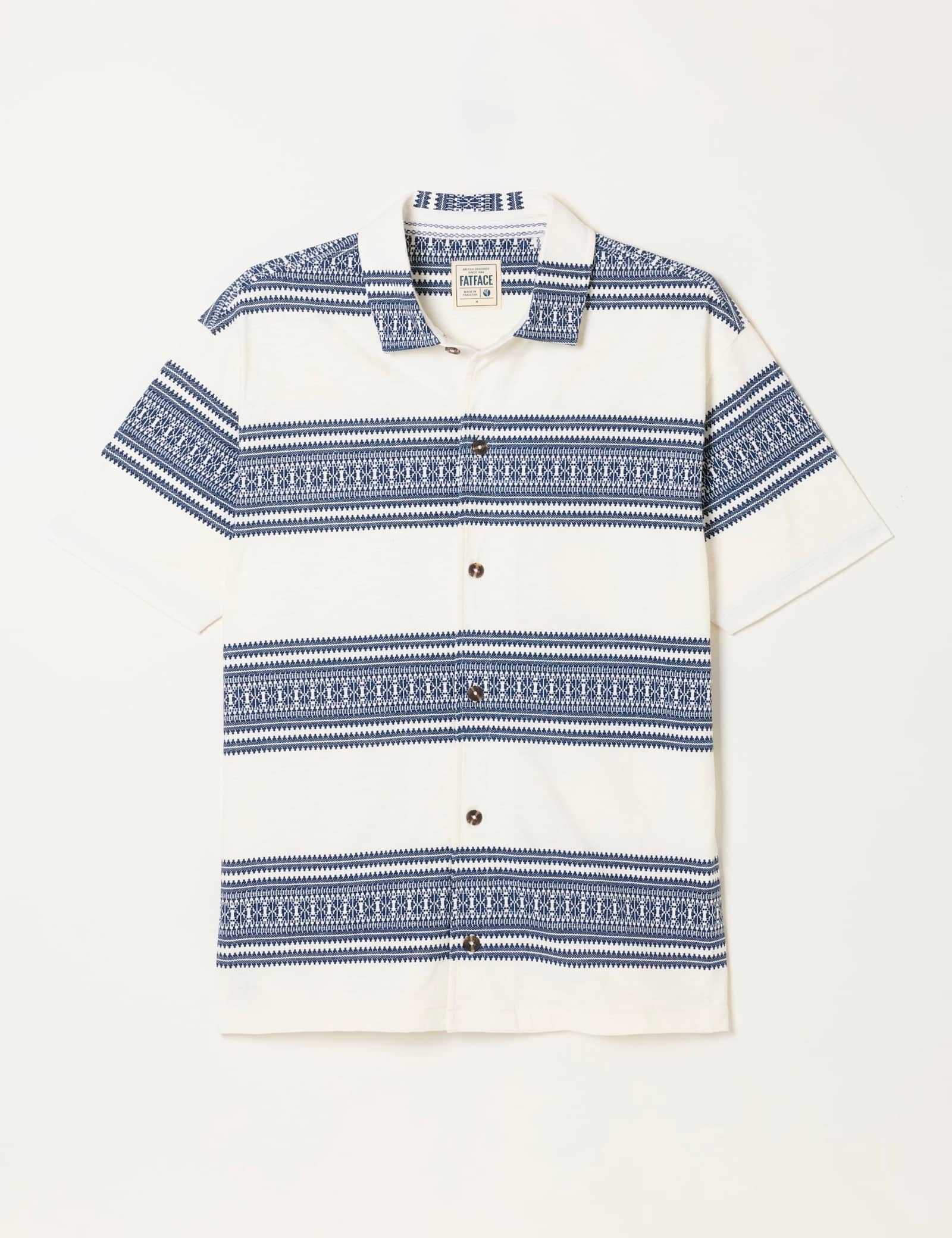 Pure Cotton Striped Short Sleeve Shirt - image 1