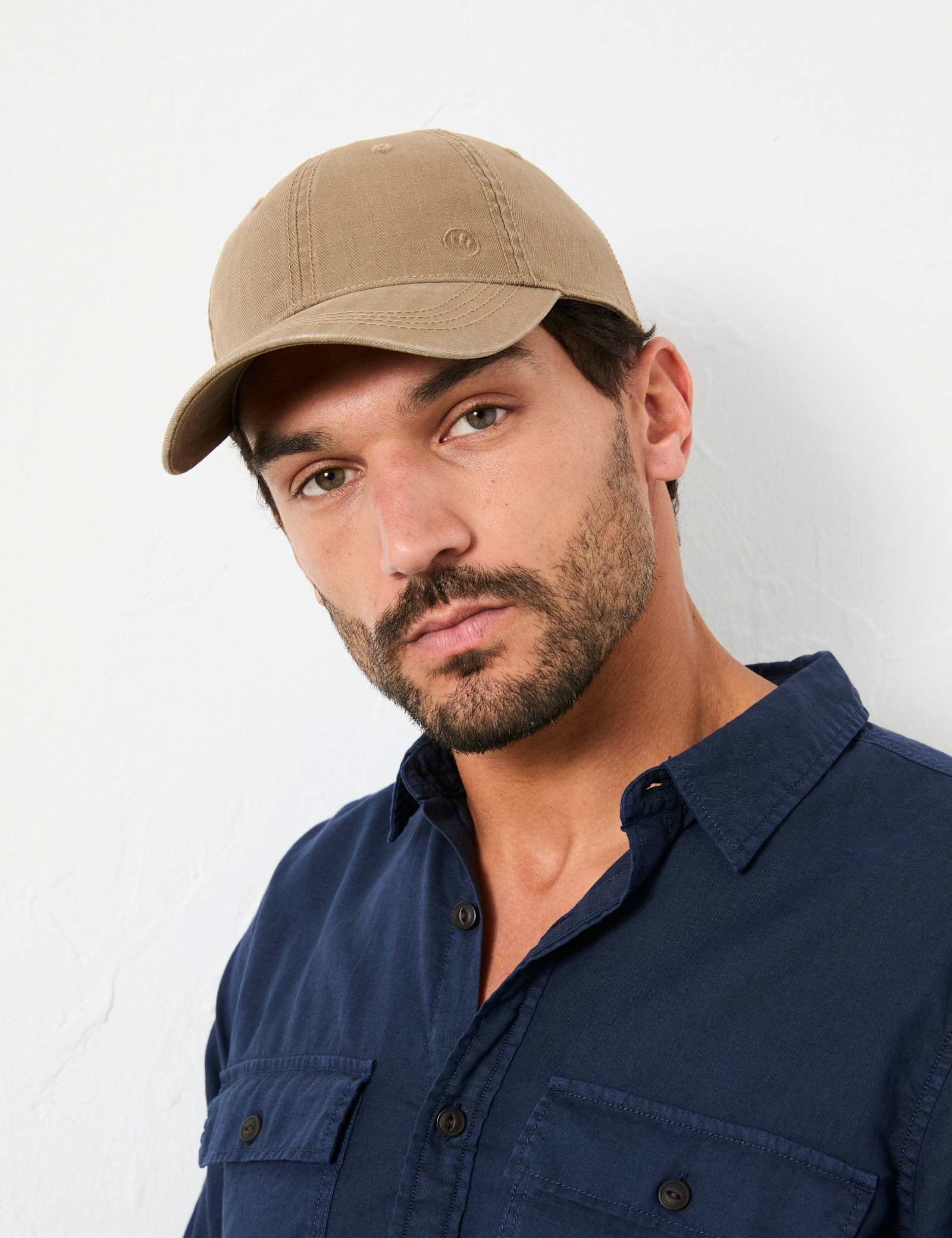 Pure Cotton Herringbone Baseball Cap - image 3