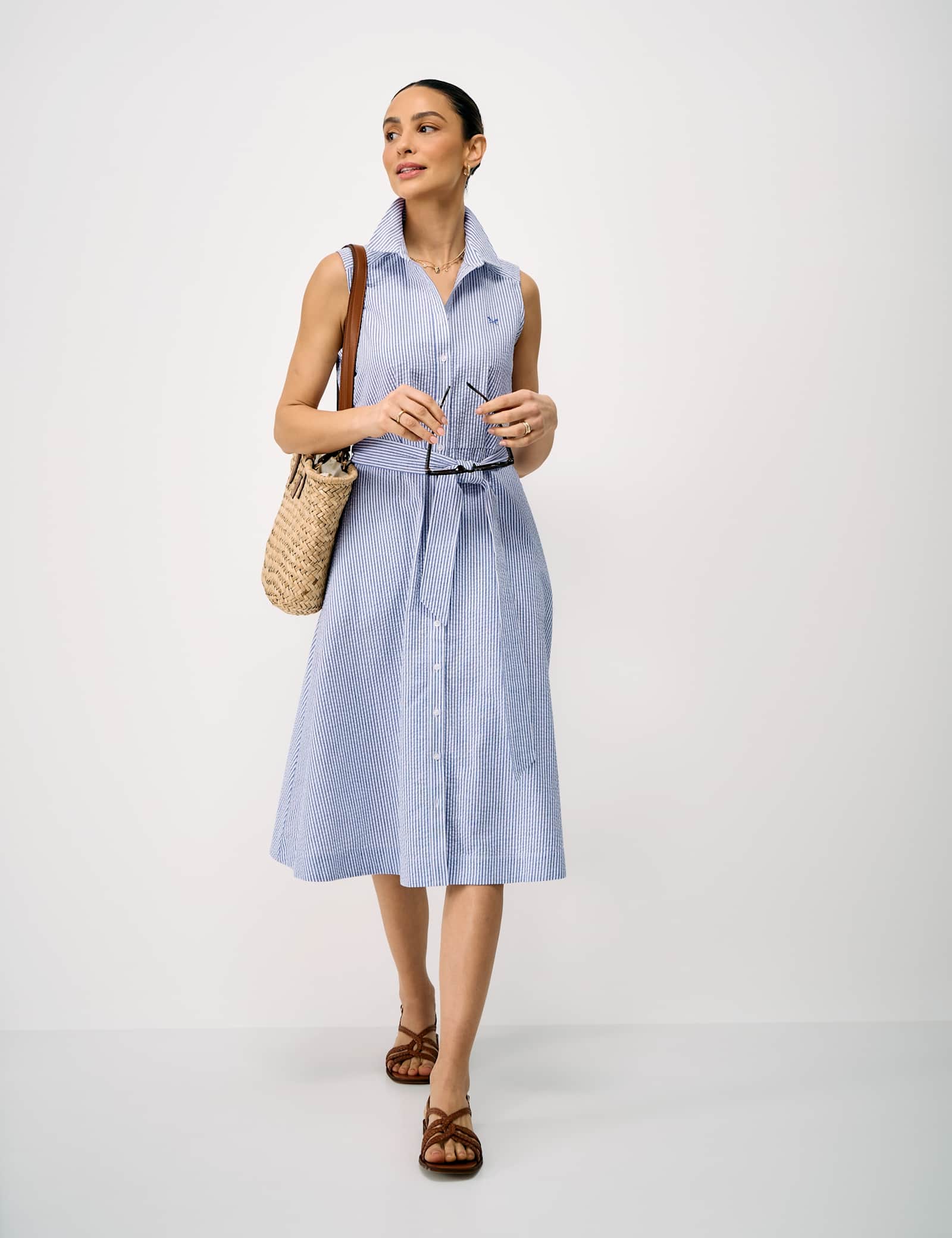 Pure Cotton Midi Shirt Dress - image 3
