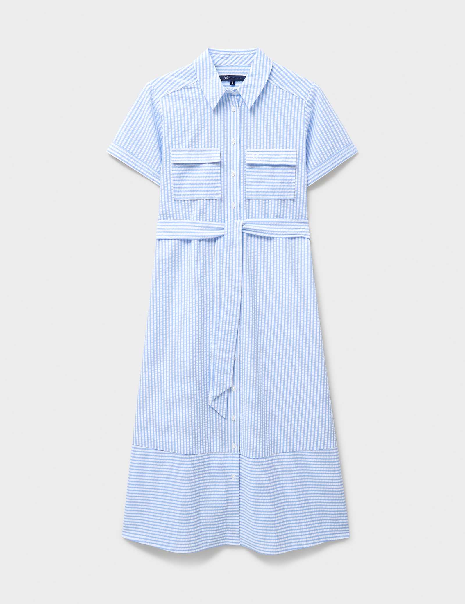Pure Cotton Striped Midi Shirt Dress - image 1