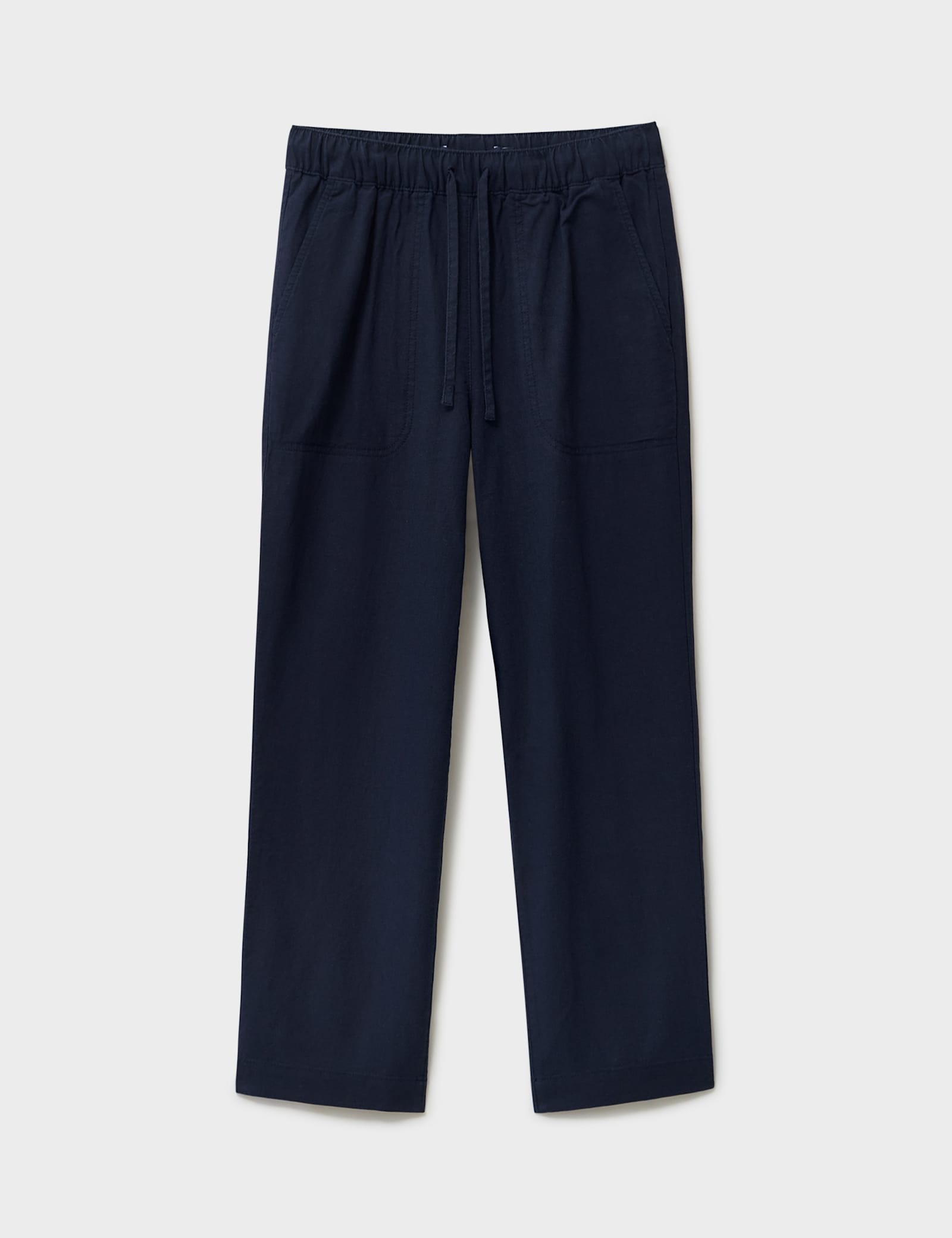 Linen Rich Drawstring Tapered Trousers - image 2