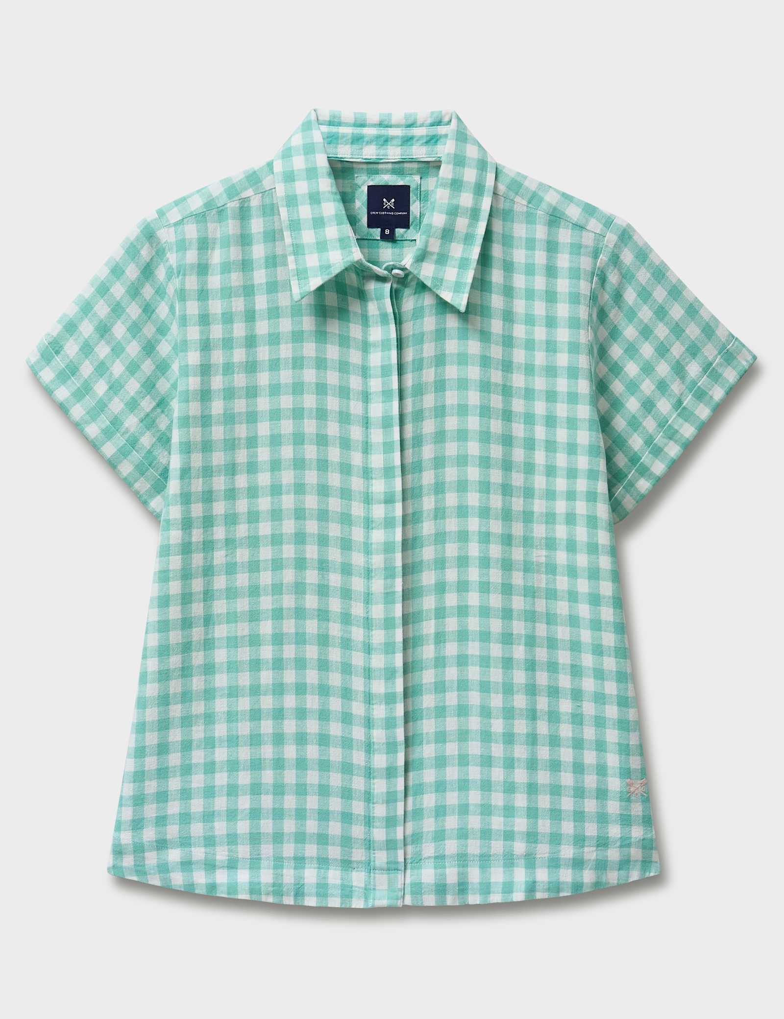 Linen Rich Checked Relaxed Shirt - image 1